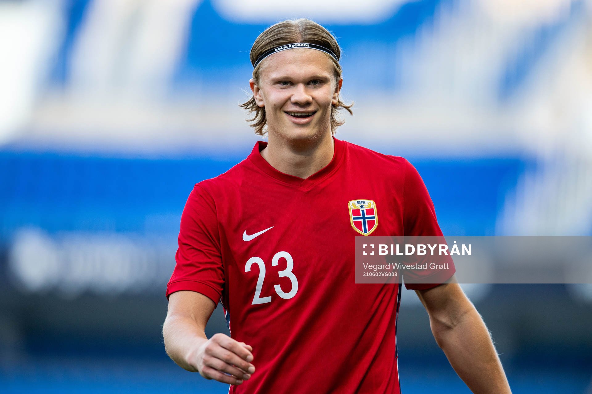 Erling Braut Haaland of Norway during the international friendly football match between Norway and Luxembourg on June 2, 2021 in Malaga.