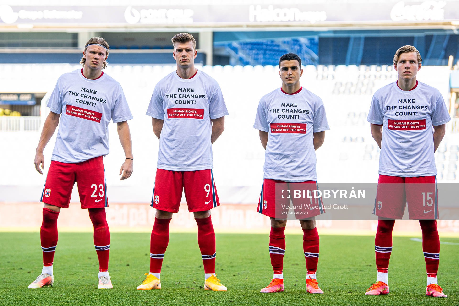 Erling Braut Haaland, Alexander Sørloth, Mohamed