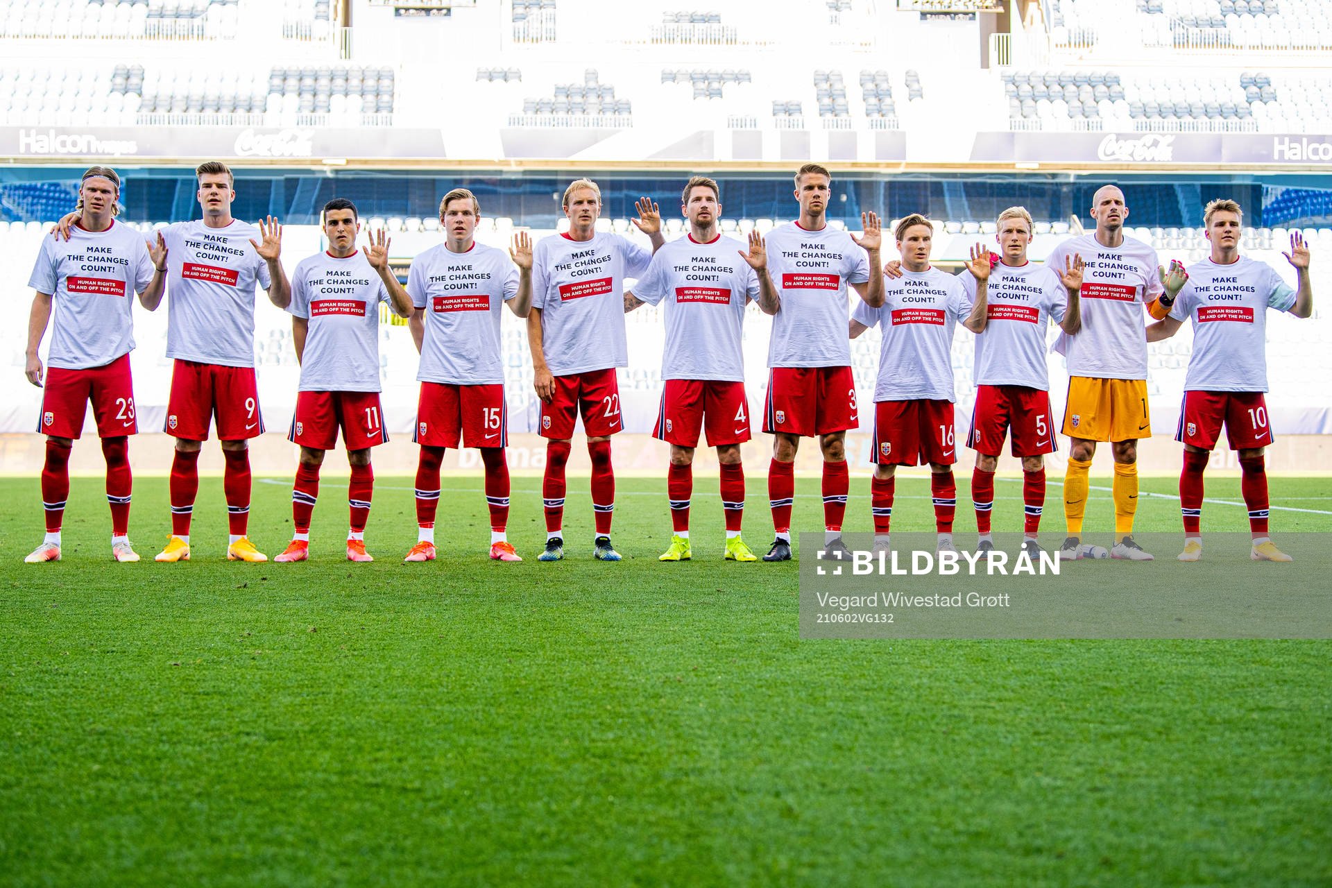 Erling Braut Haaland, Alexander Sørloth, Mohamed
