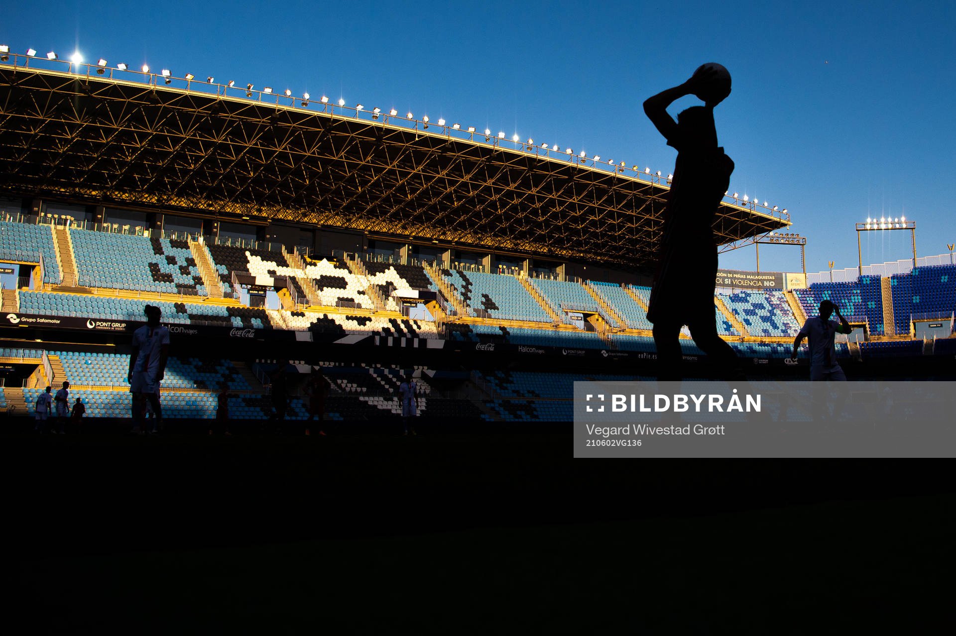 The silhouette of Mohamed Elyounoussi of Norway