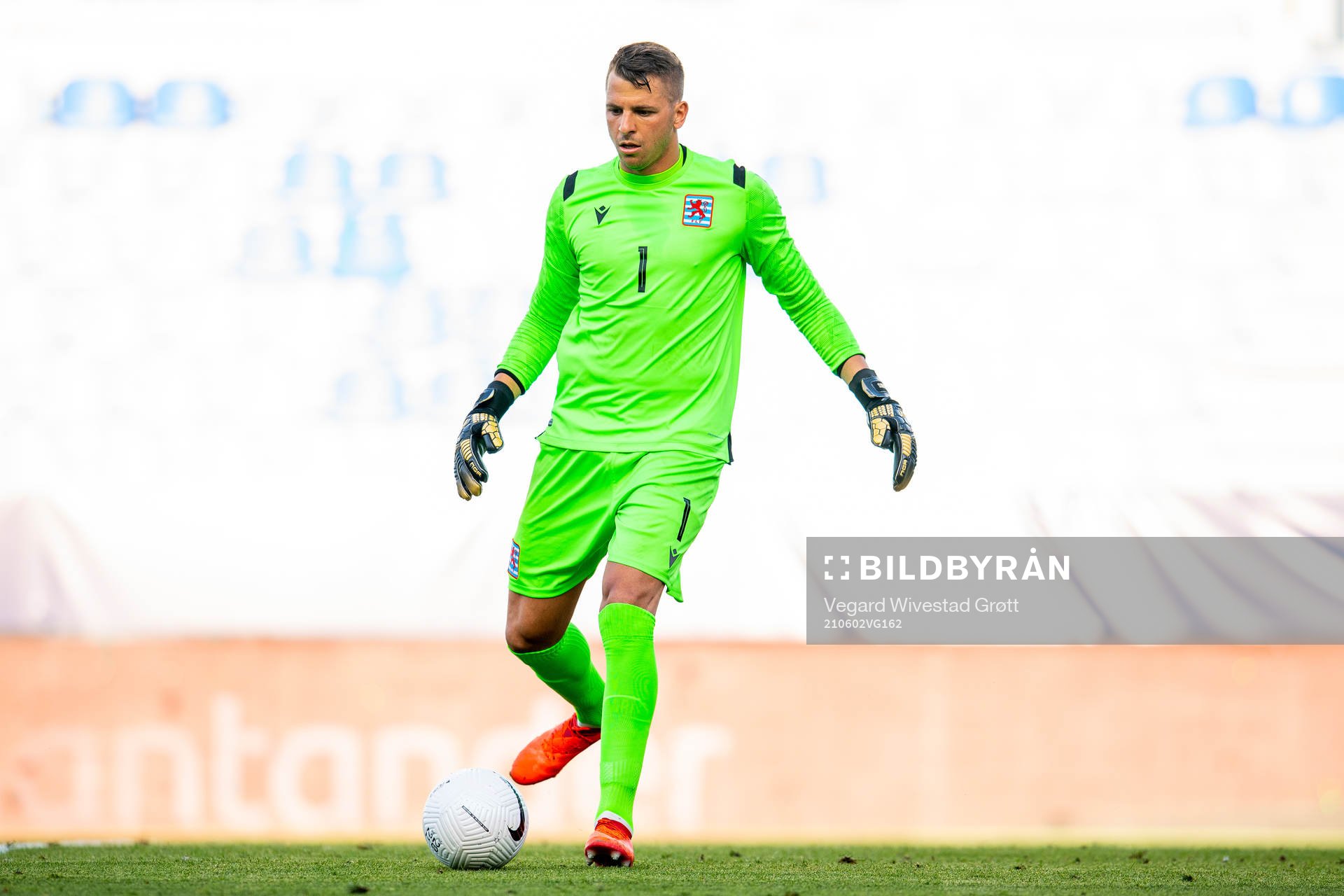 Goalkeeper Anthony Moris of Luxembourg
