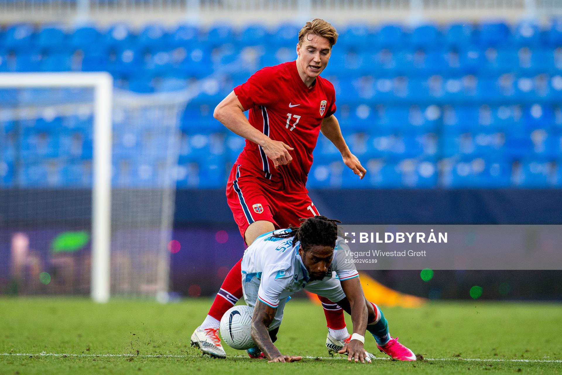 Kristian Thorstvedt of Norway and Gerson Rodrigues of