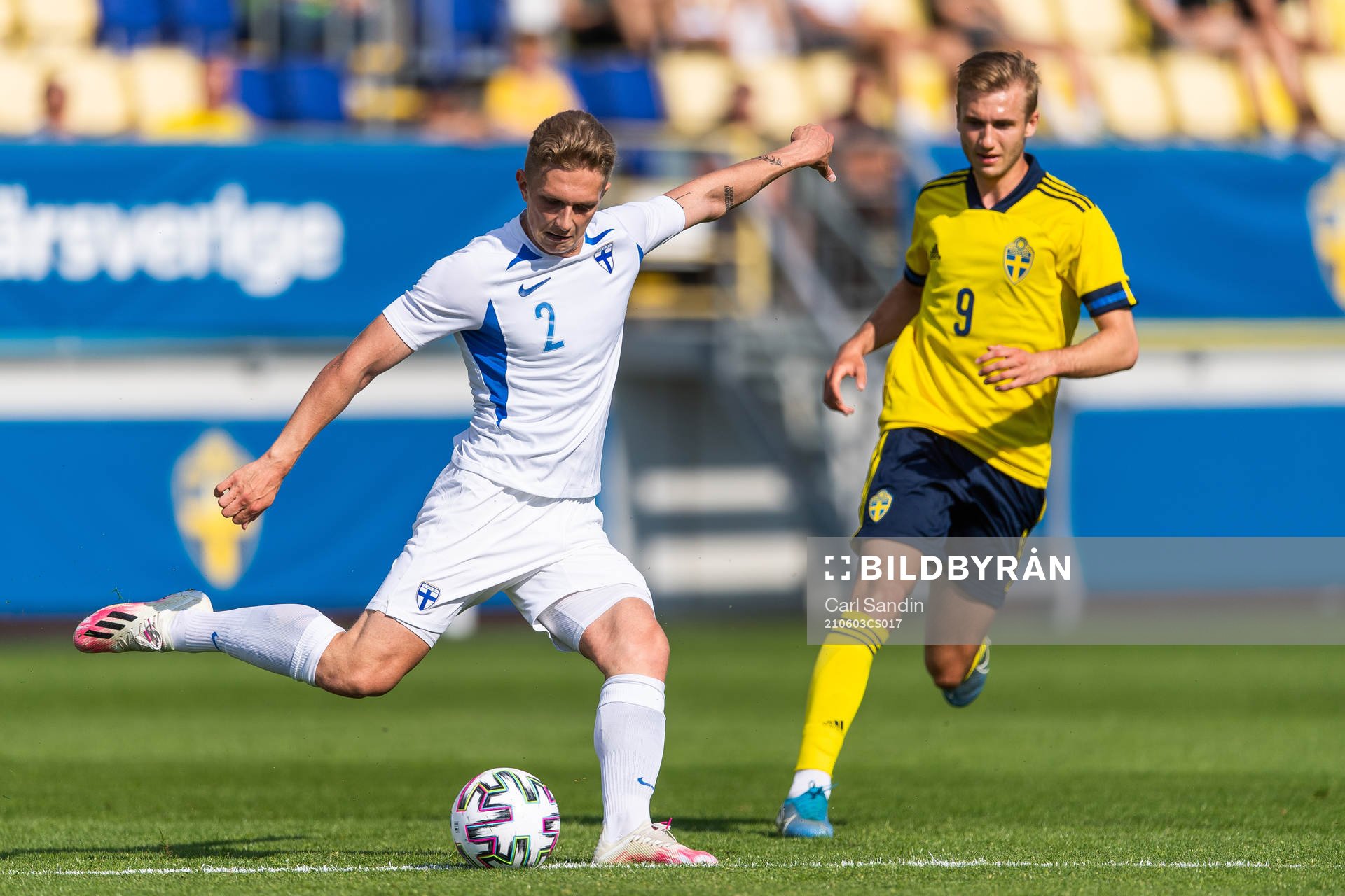 Mikael Almén of Finland and Benjamin Nygren of Sweden