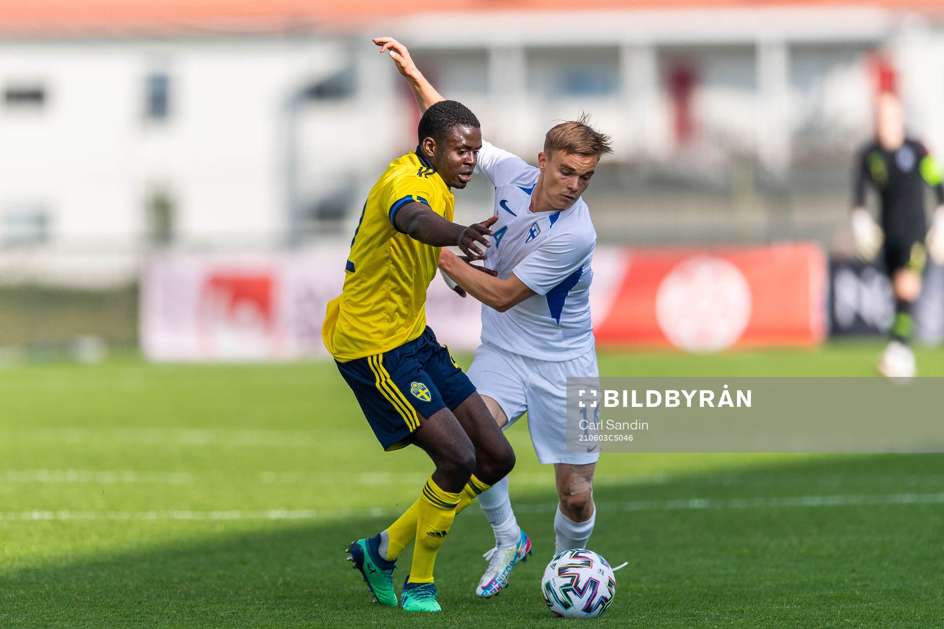 Benjamin Mbunga Kimpioka of Sweden and Elias Mastokangas of
