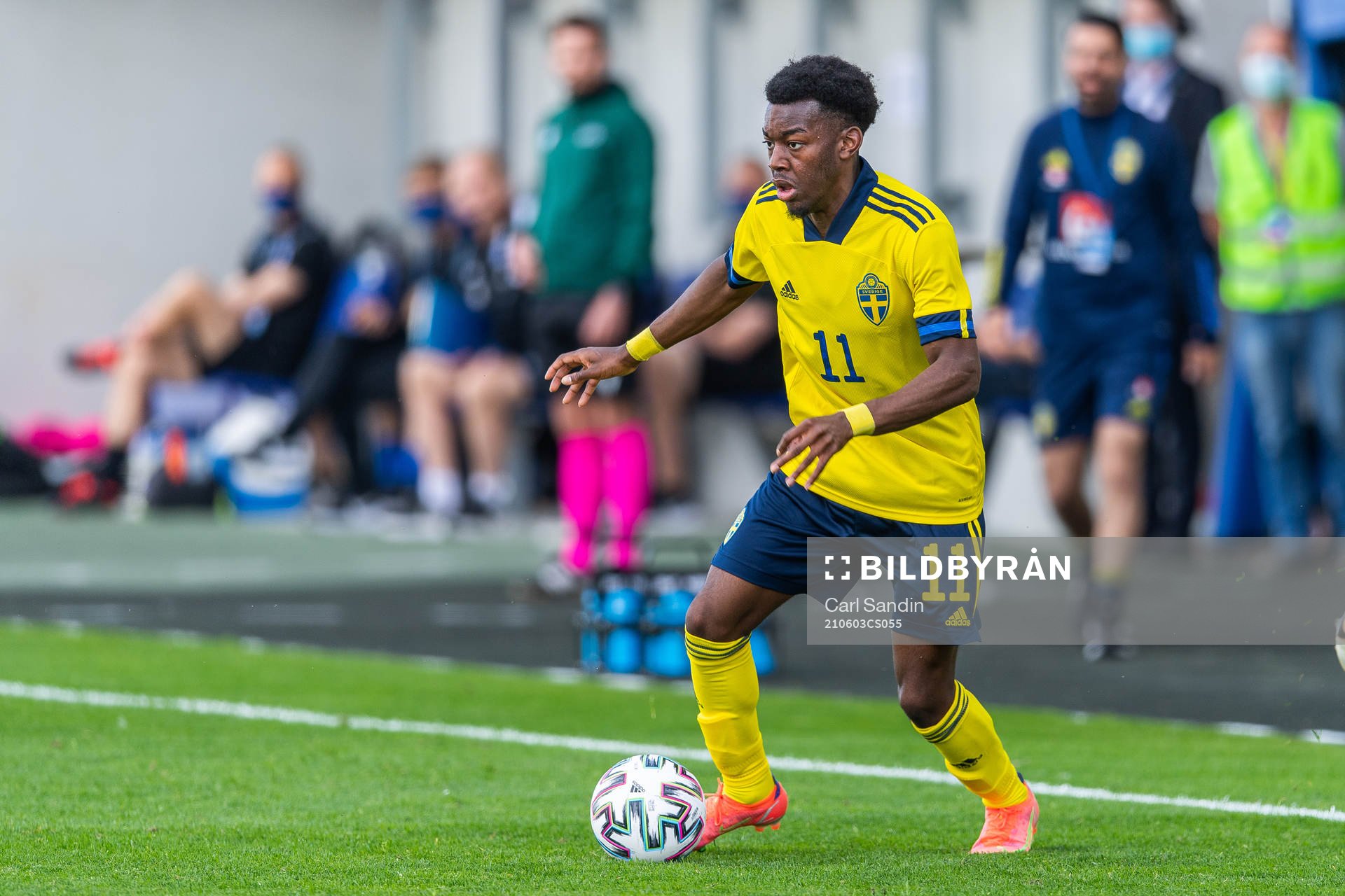 Anthony Elanga of Sweden