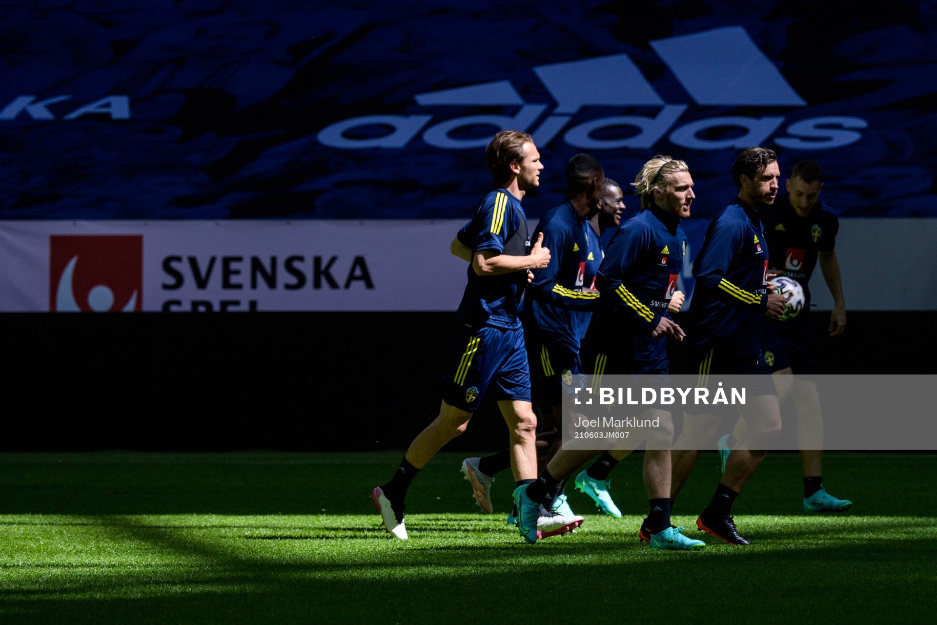 Albin Ekdal, Emil Forsberg and Gustav Svensson of the