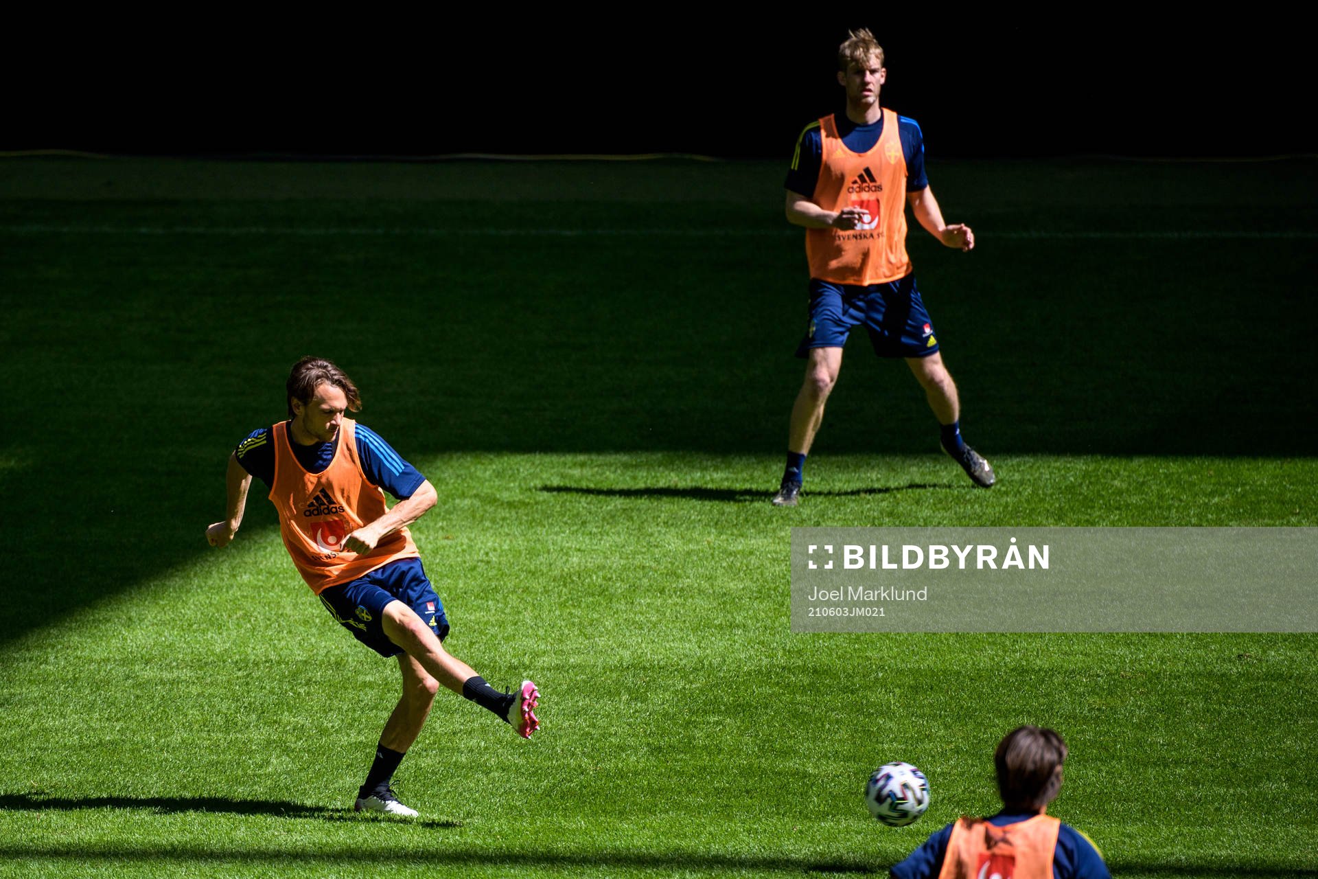 Albin Ekdal and Filip Helander of the Swedish national
