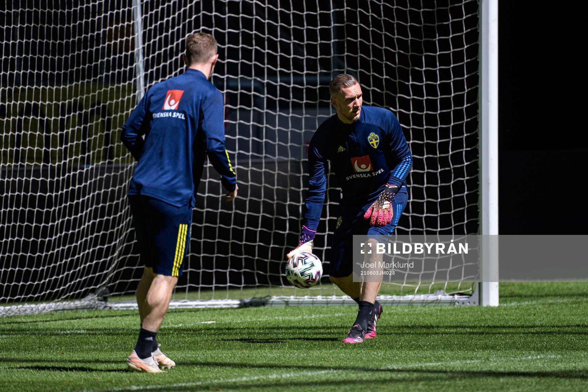 goalkeeper Robin Olsen of the Swedish national football team