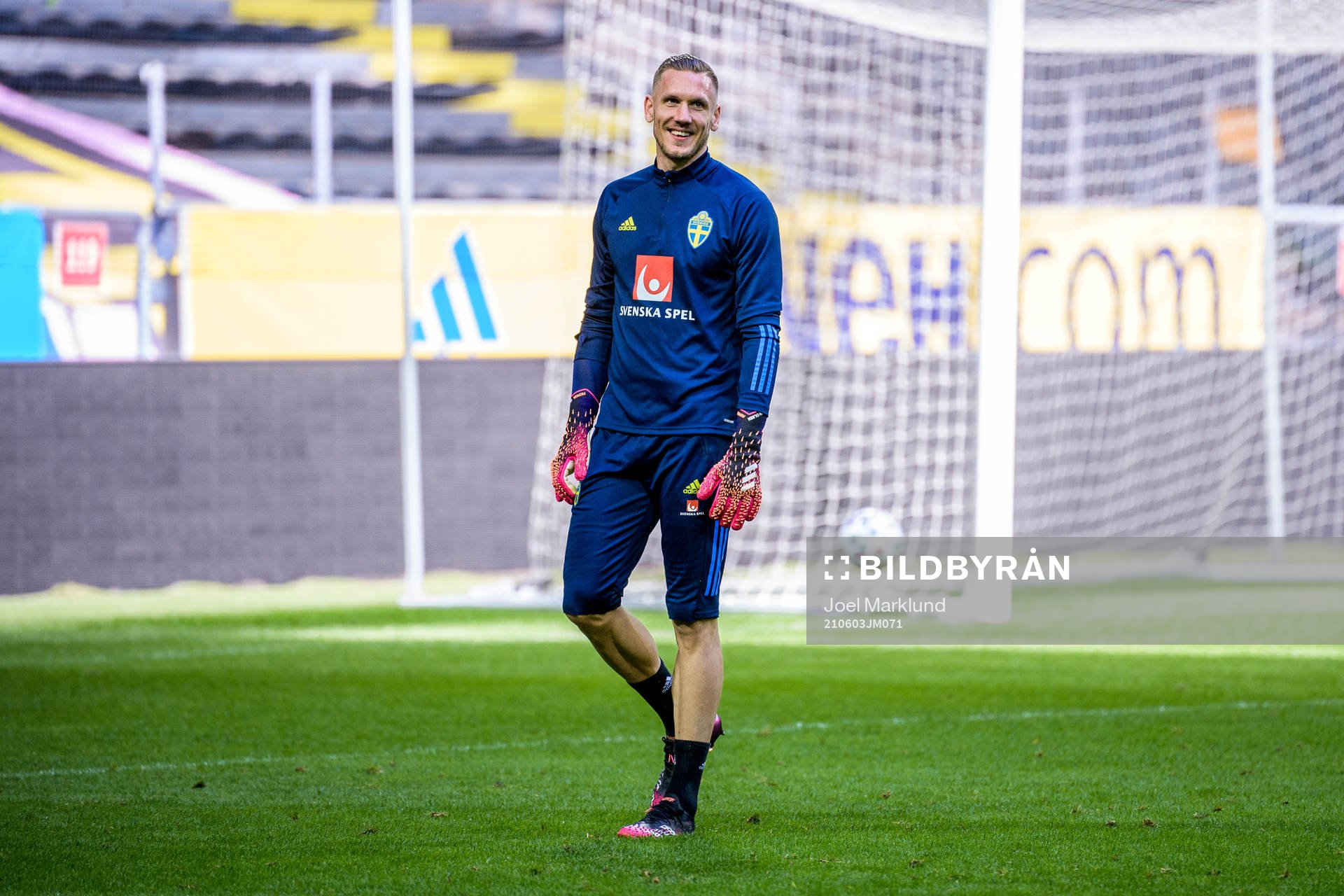 goalkeeper Robin Olsen of the Swedish national football team