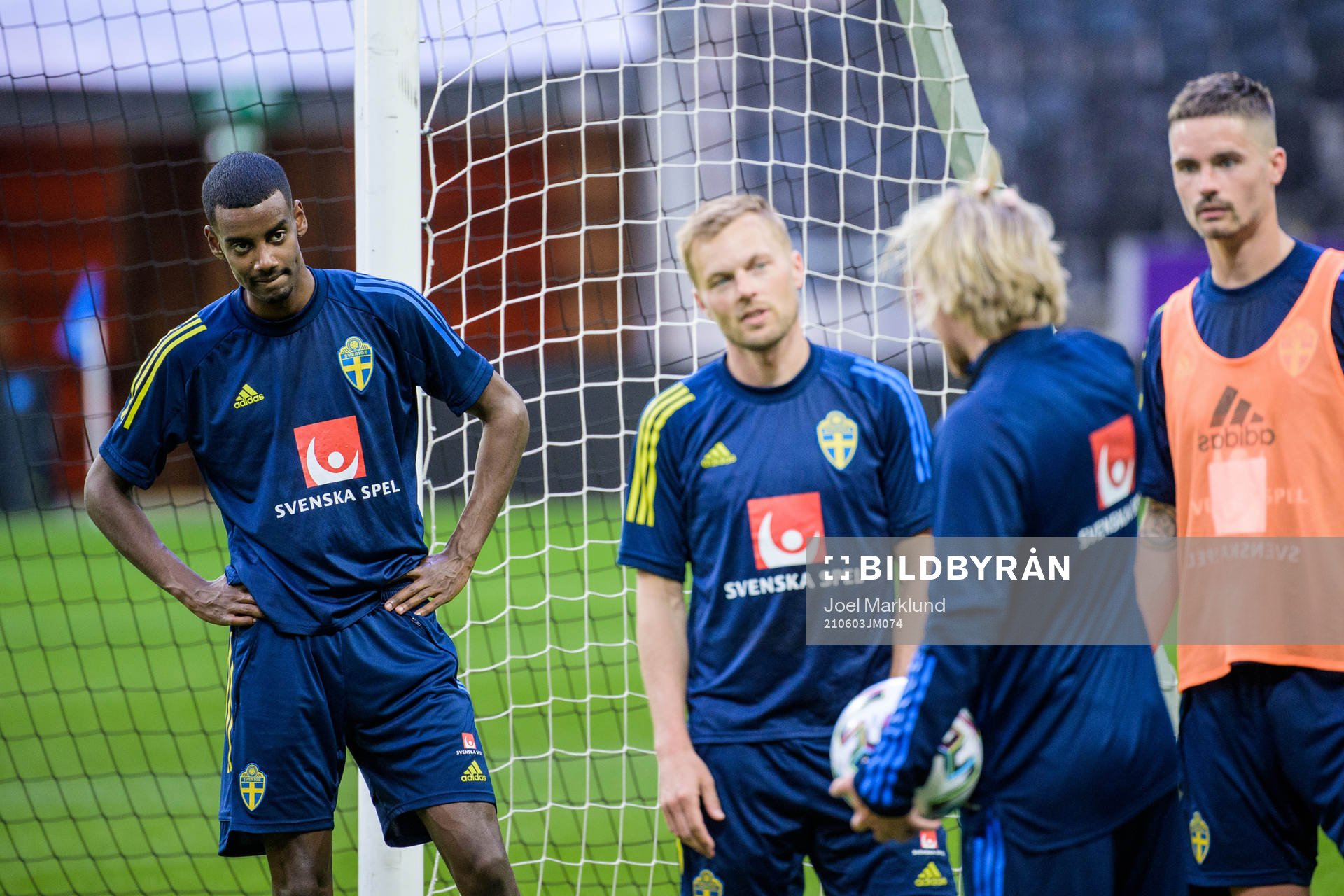 Alexander Isak of the Swedish national football team