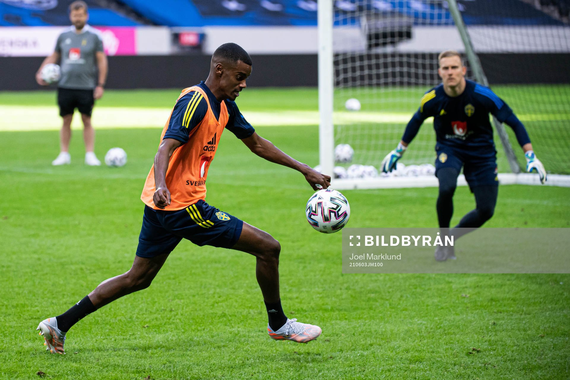 Alexander Isak of the Swedish national football team