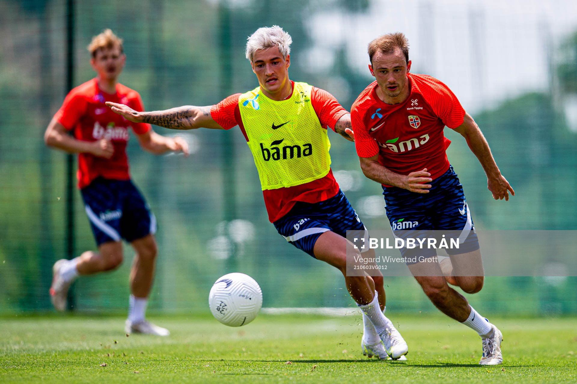 Mathias Normann and Fredrik Aursnes of the Norwegian