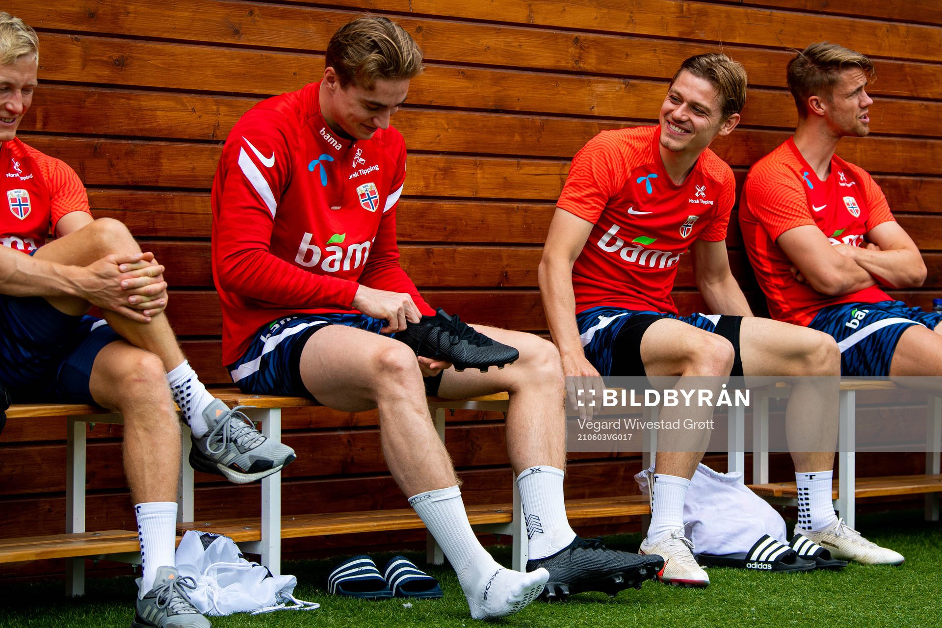 Kristian Thorstvedt and Julian Ryerson of the Norwegian