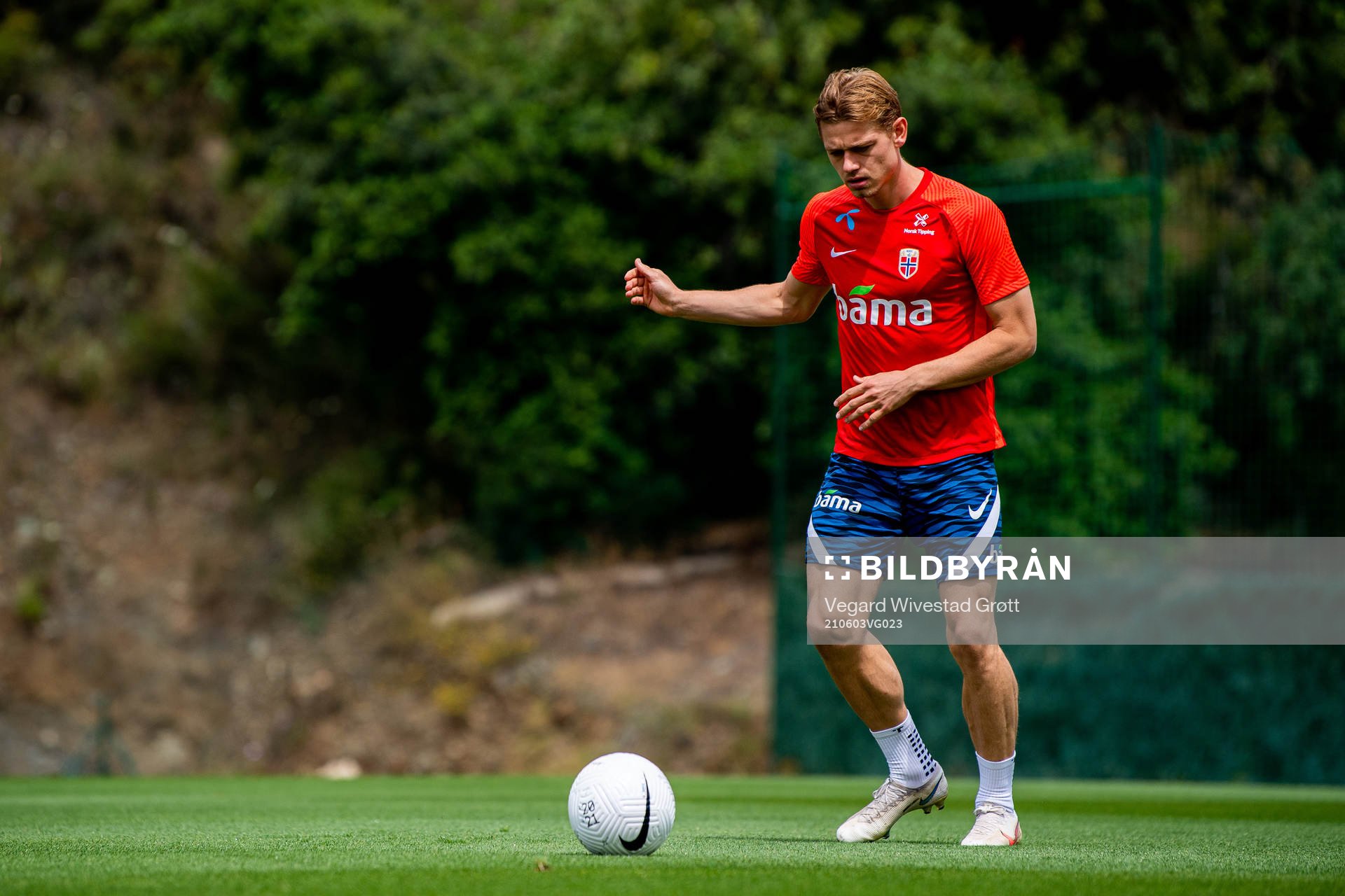 Julian Ryerson of the Norwegian national football team