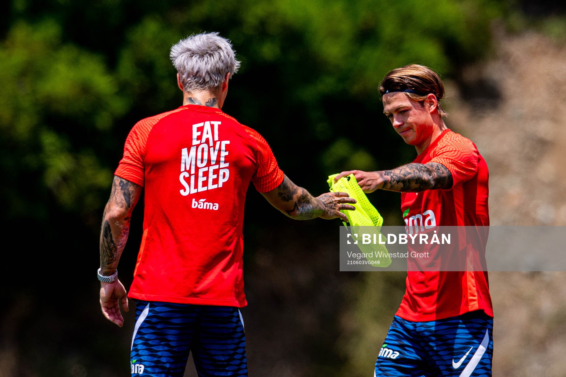 Mathias Normann and Patrick Berg of the Norwegian national