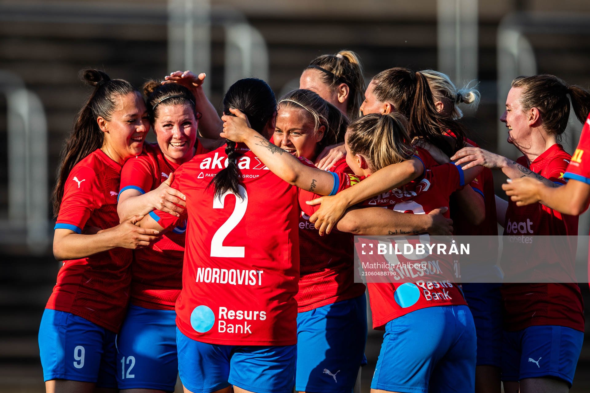 Helsingborsgs Mia Westerblad jublar med lagkamrater