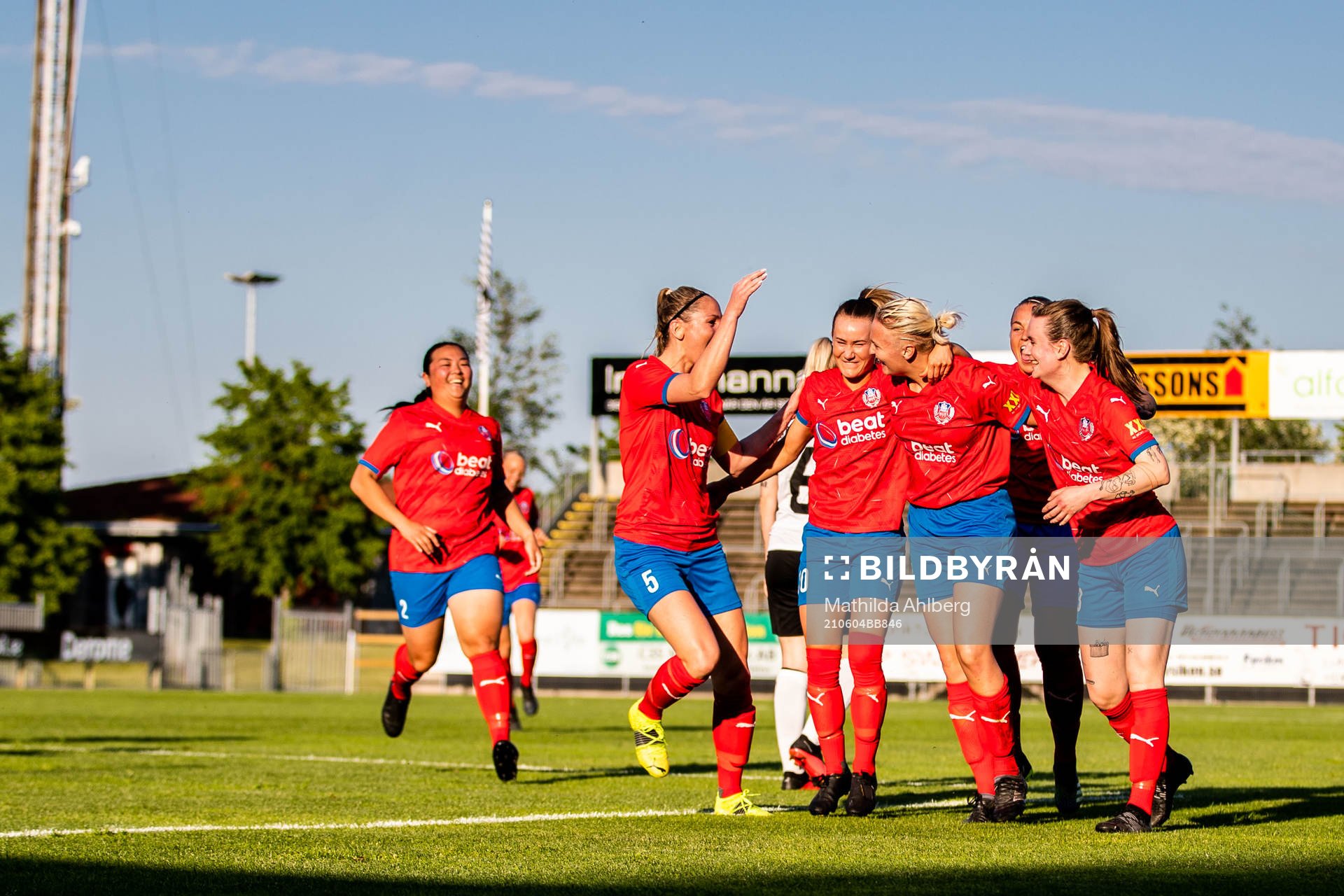 Helsingborsgs Maya Waltersson jublar