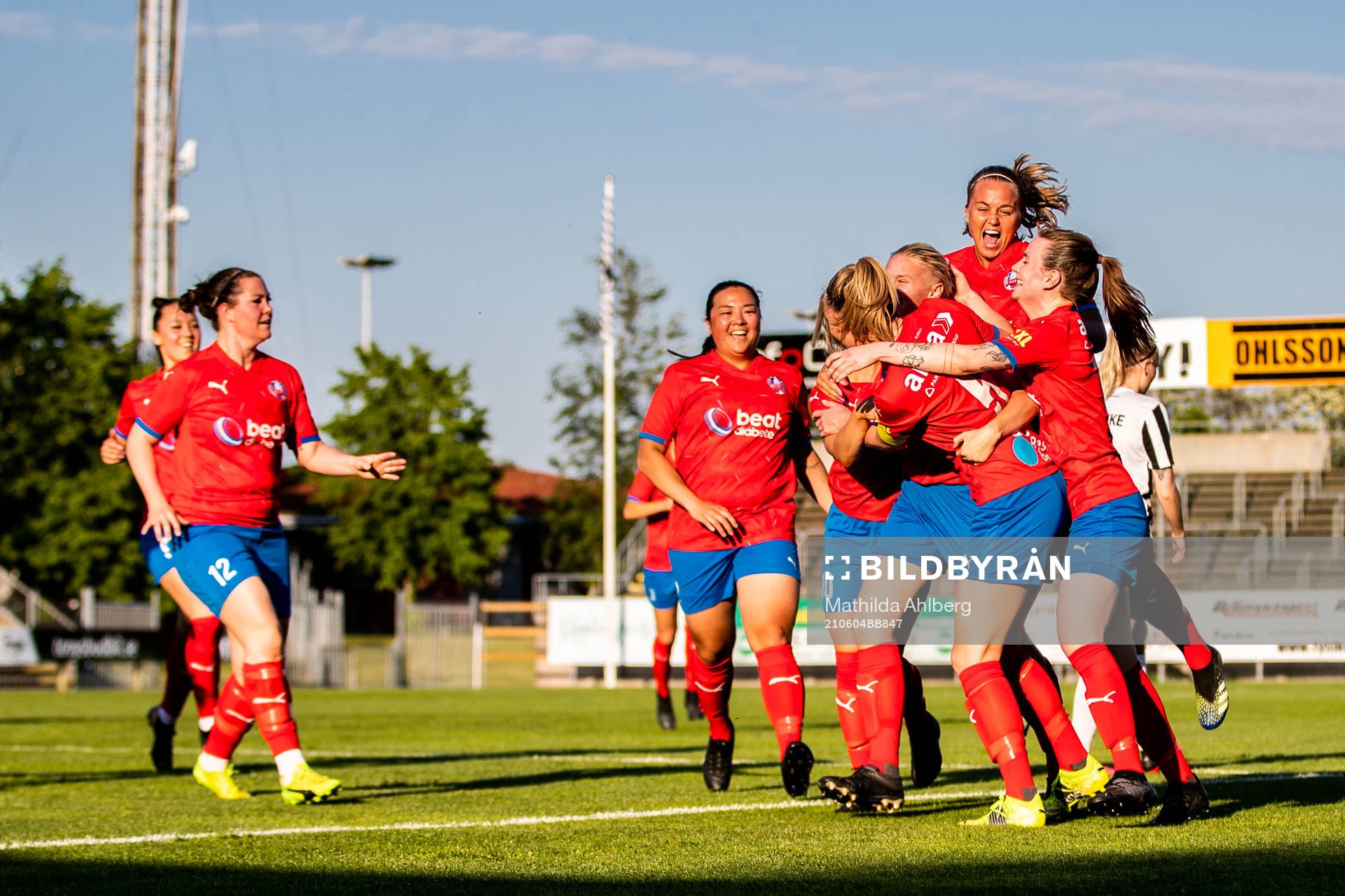 Helsingborsgs Maya Waltersson jublar