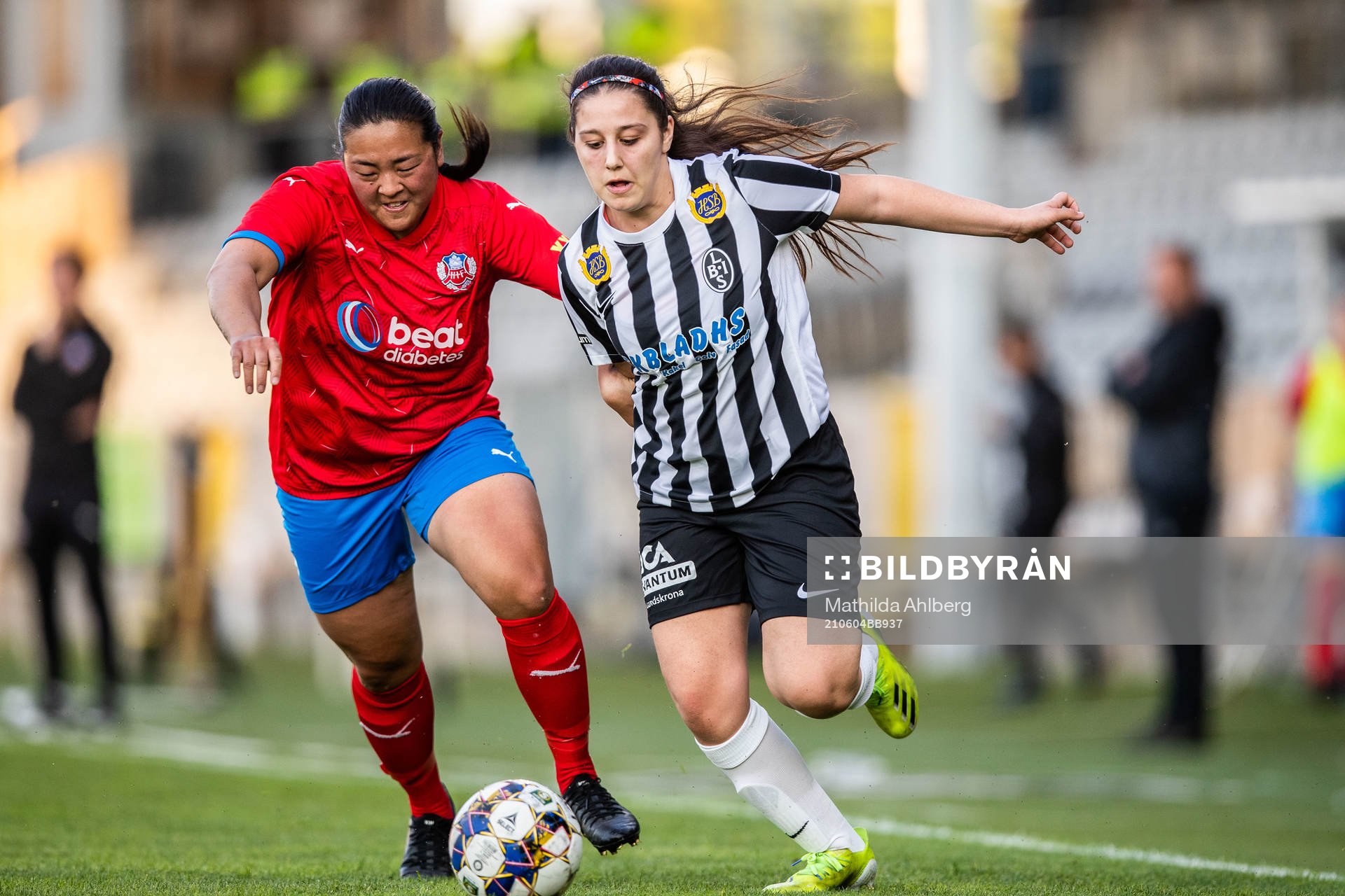 Helsingborsgs Johanna Nordqvist och Landskronas Malak Akile