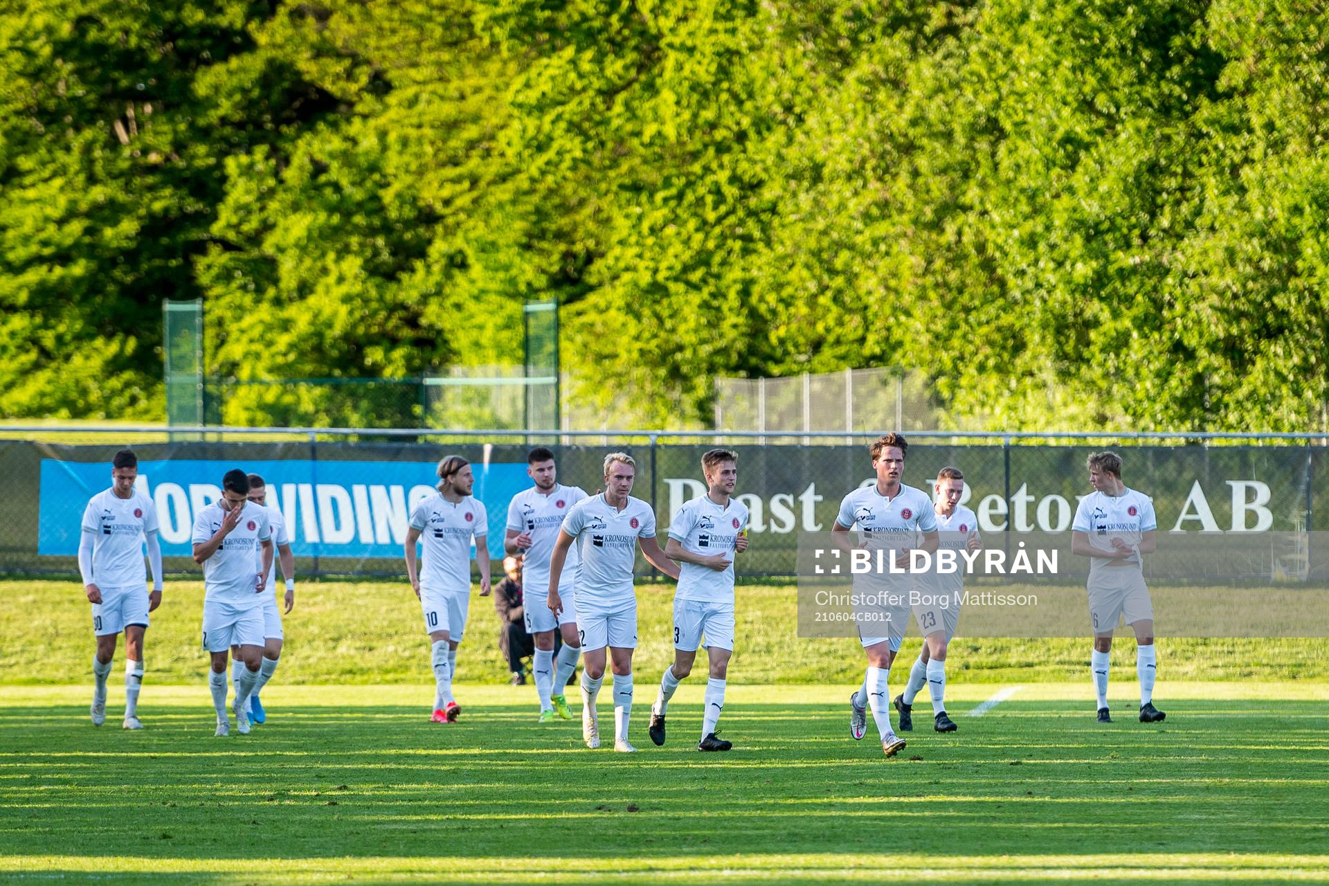 Hittarps spelare jublar