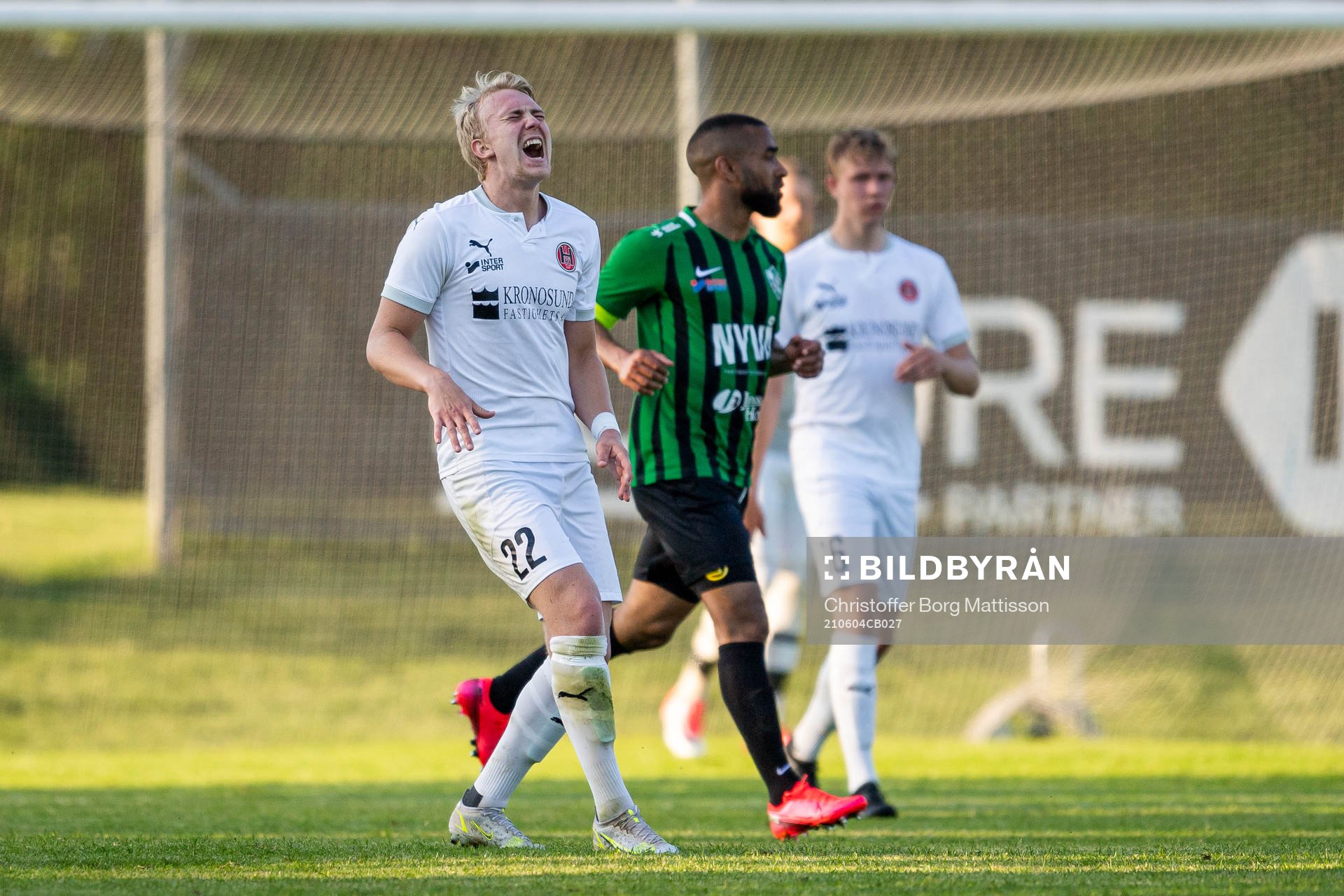 Hittarps Robin Wendin Thomasson har ont