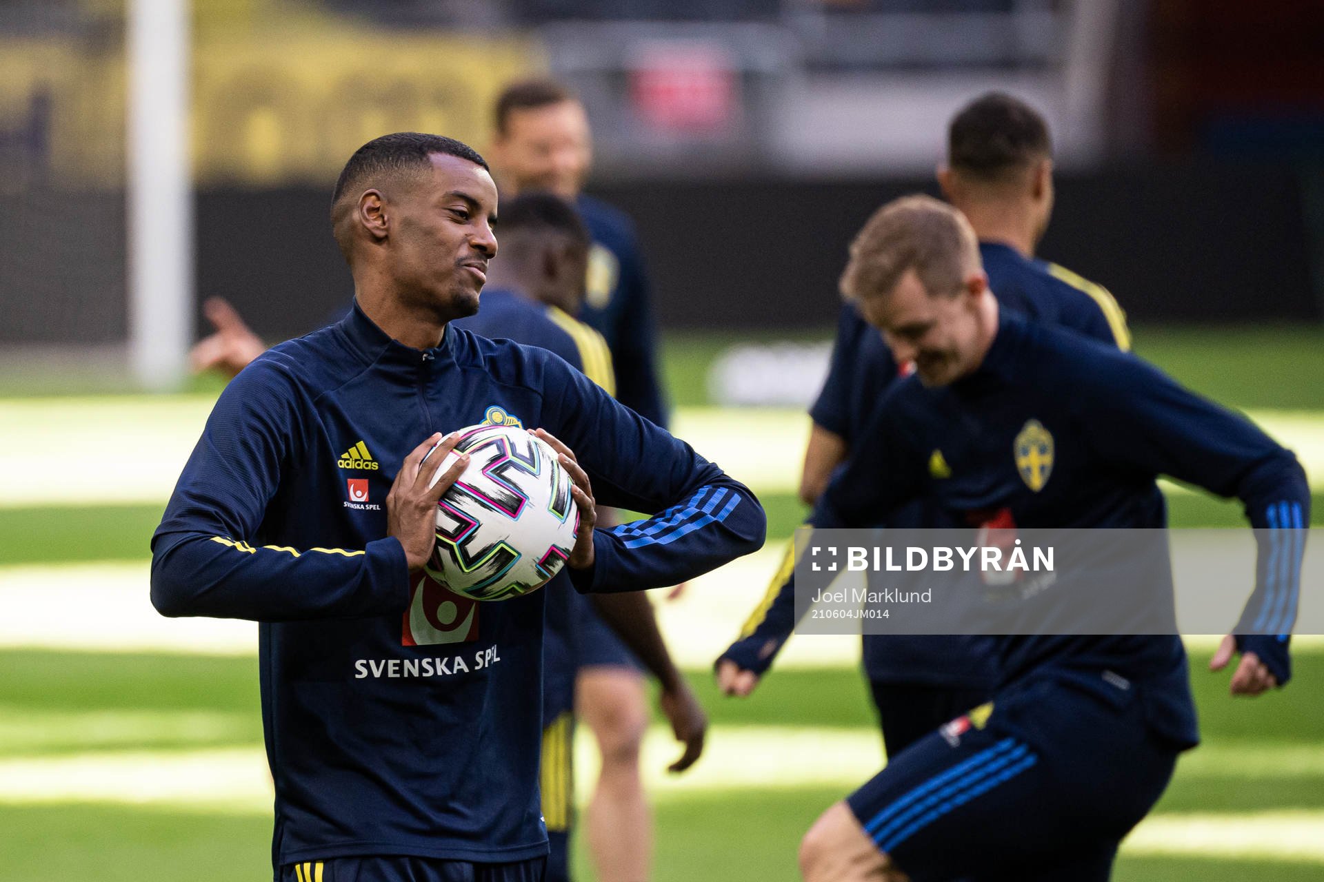 Alexander Isak of the Swedish national football team