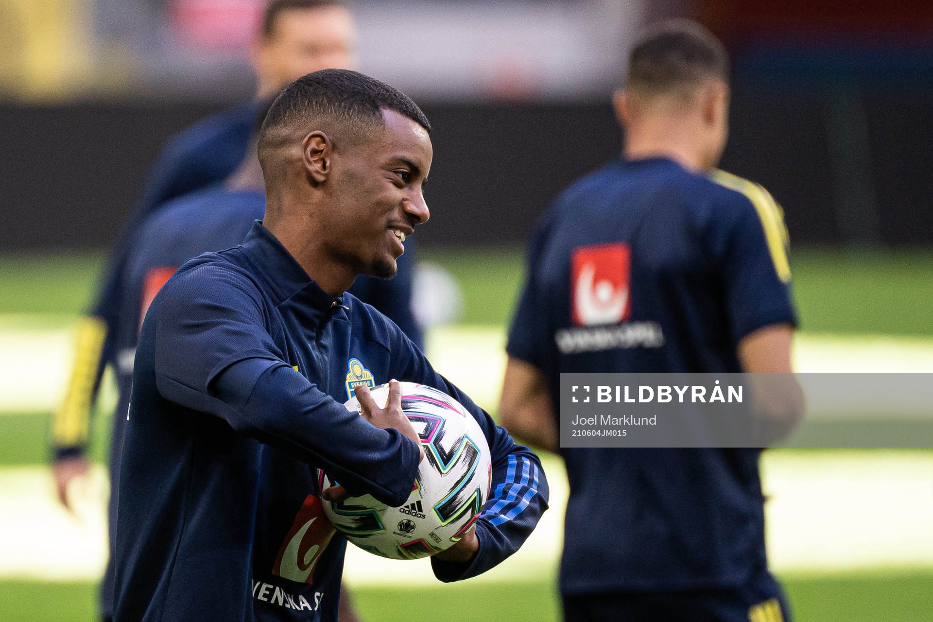 Alexander Isak of the Swedish national football team