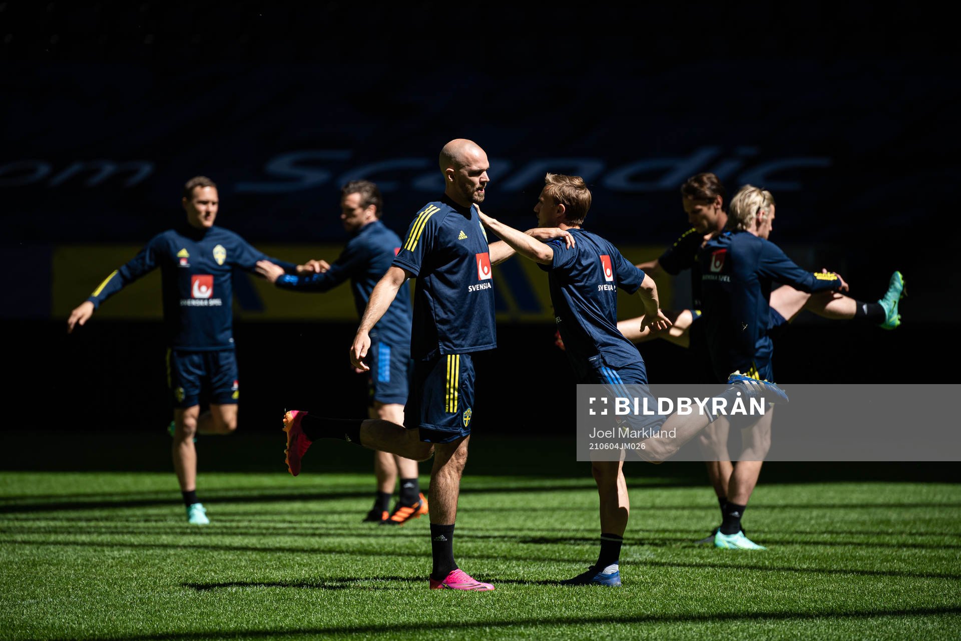 Marcus Danielson of the Swedish national football team