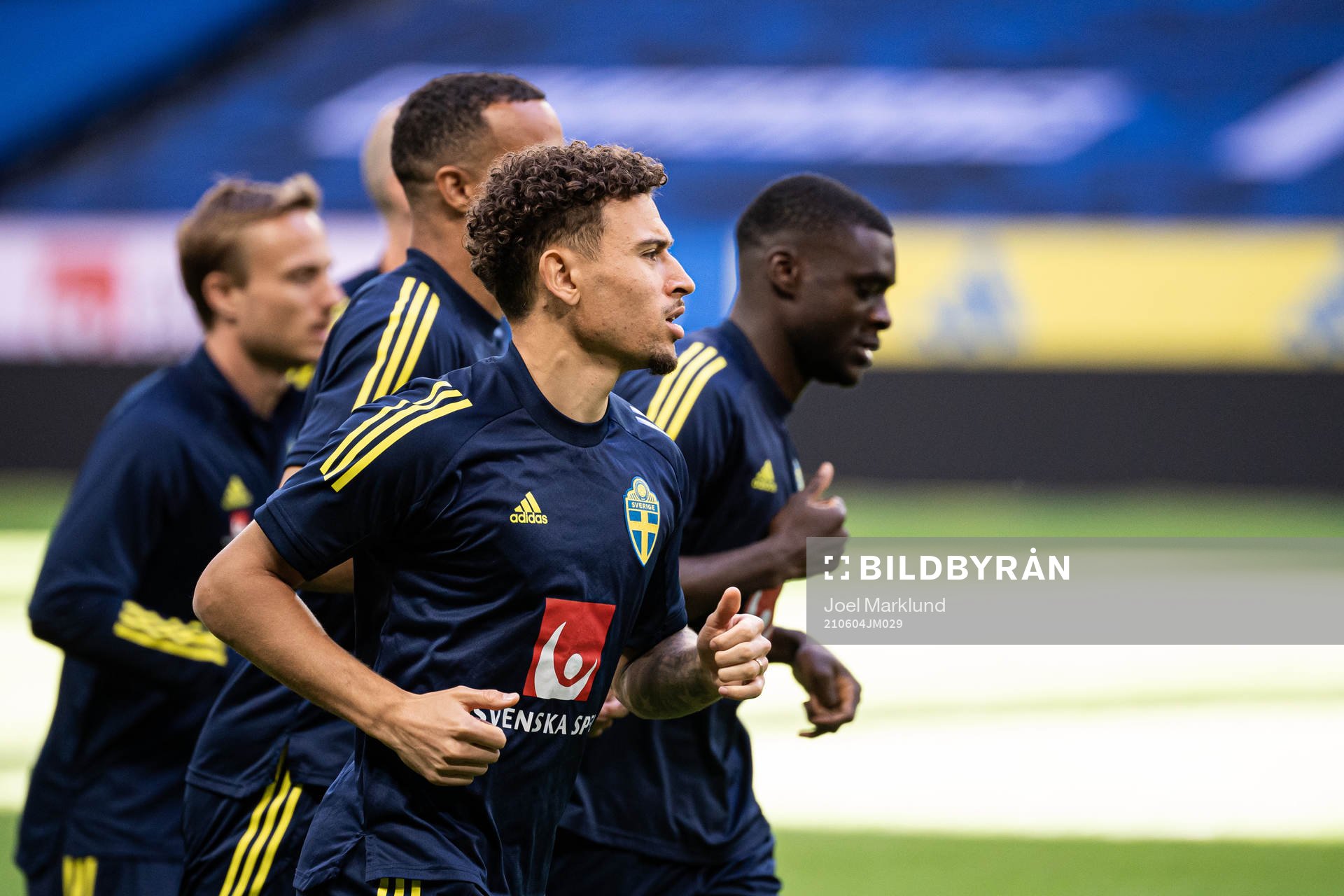 Jordan Larsson of the Swedish national football team