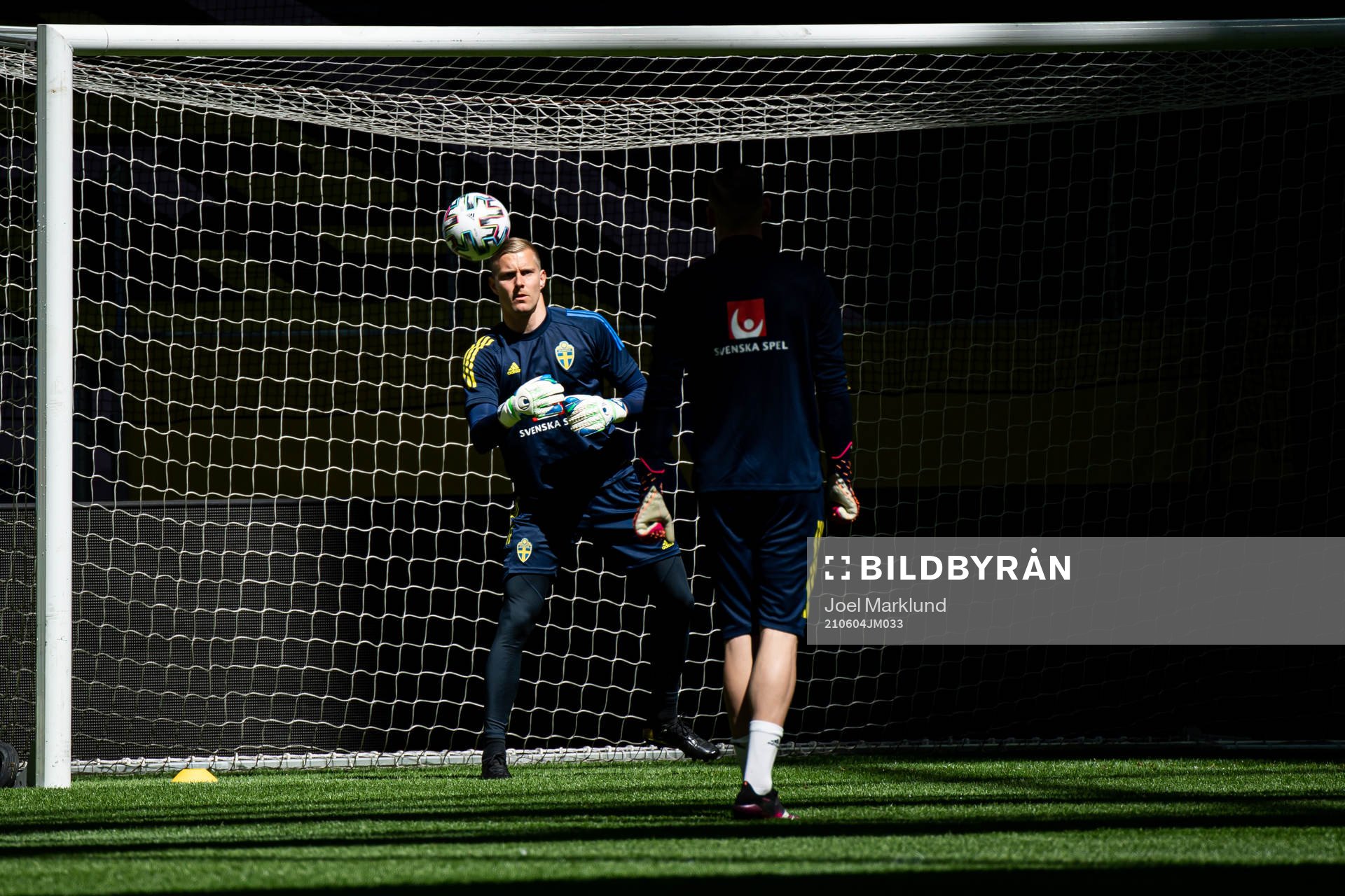 Karl-Johan Johnsson of the Swedish national football team