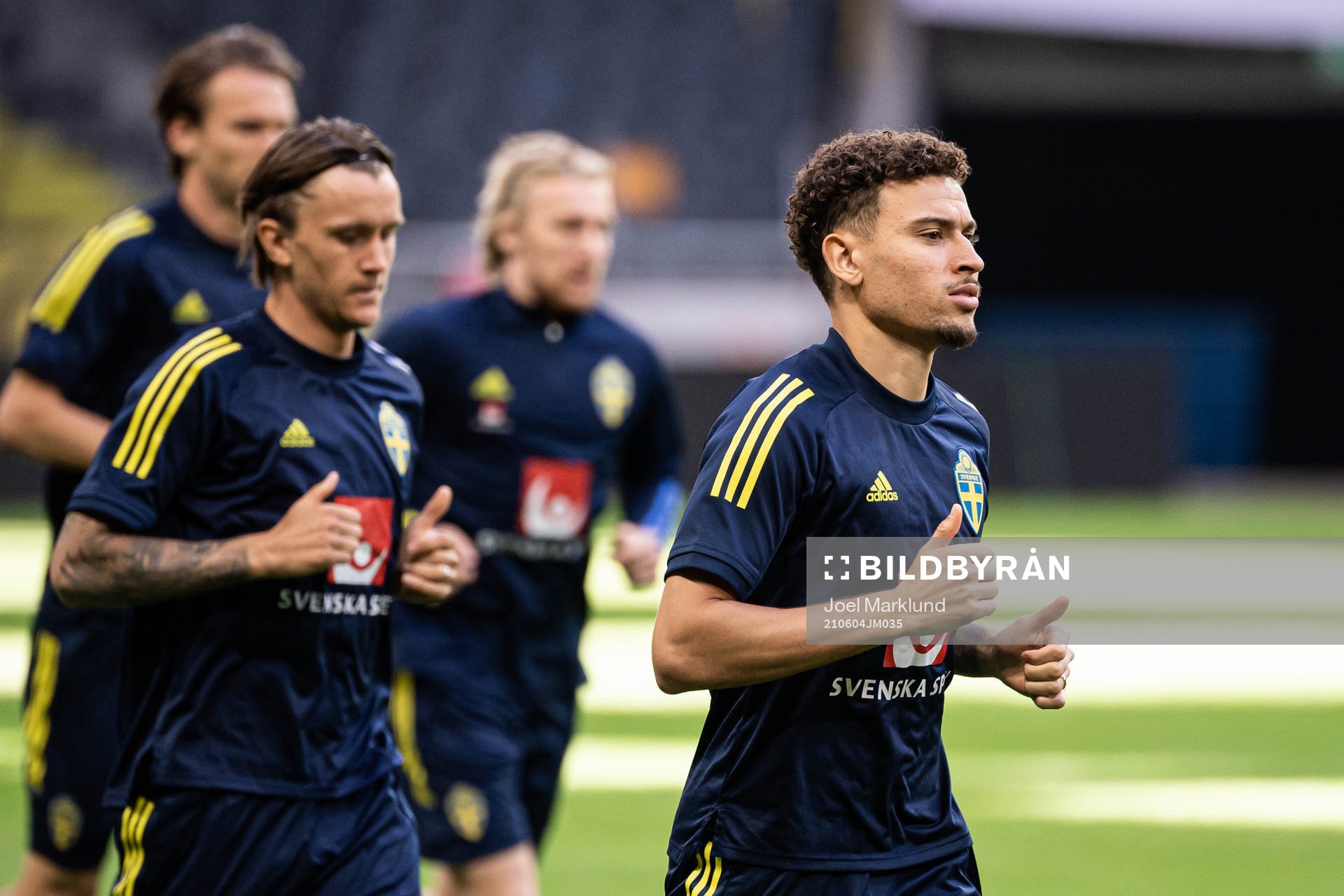 Jordan Larsson of the Swedish national football team