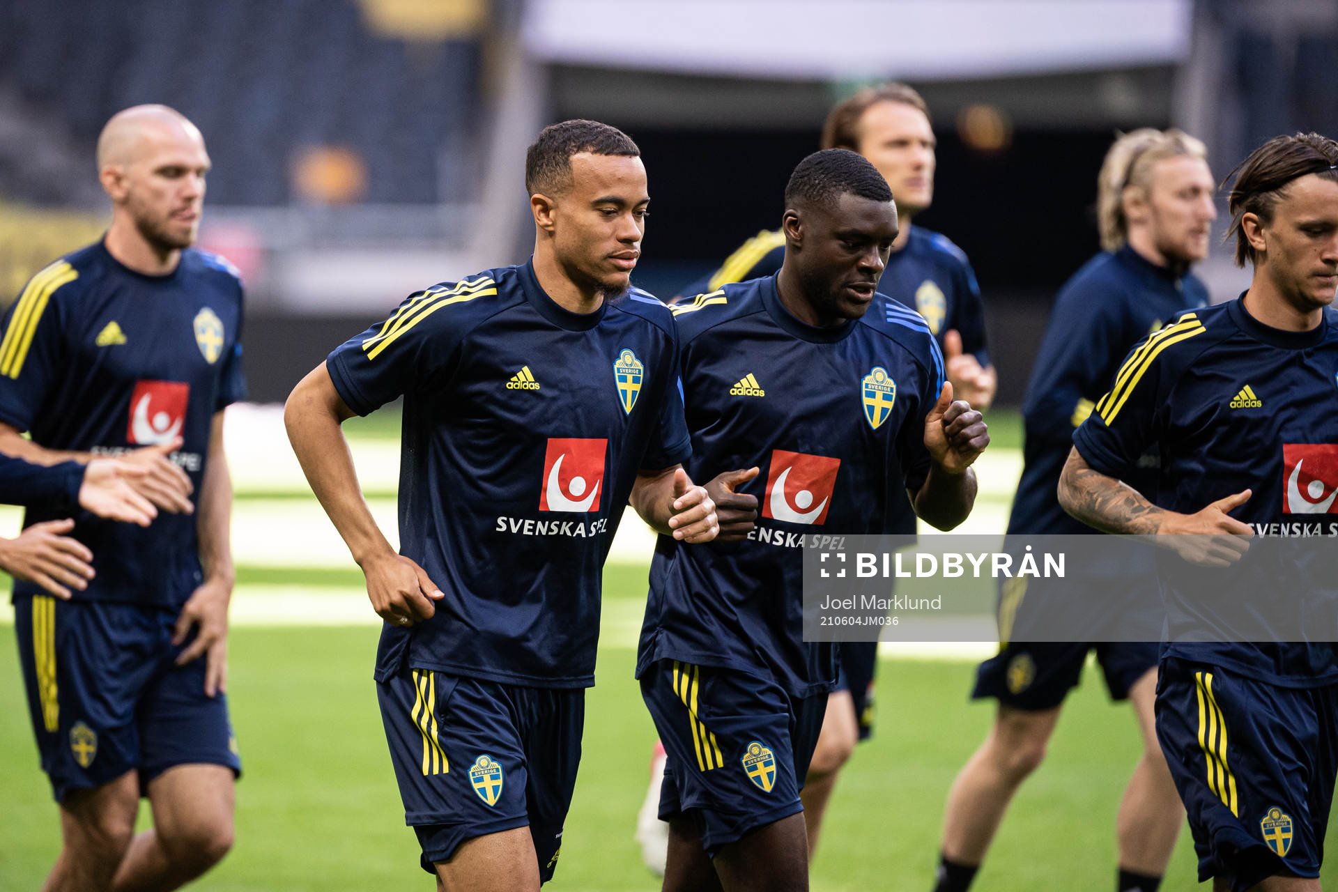 Robin Quaison and Ken Sema of the Swedish national football