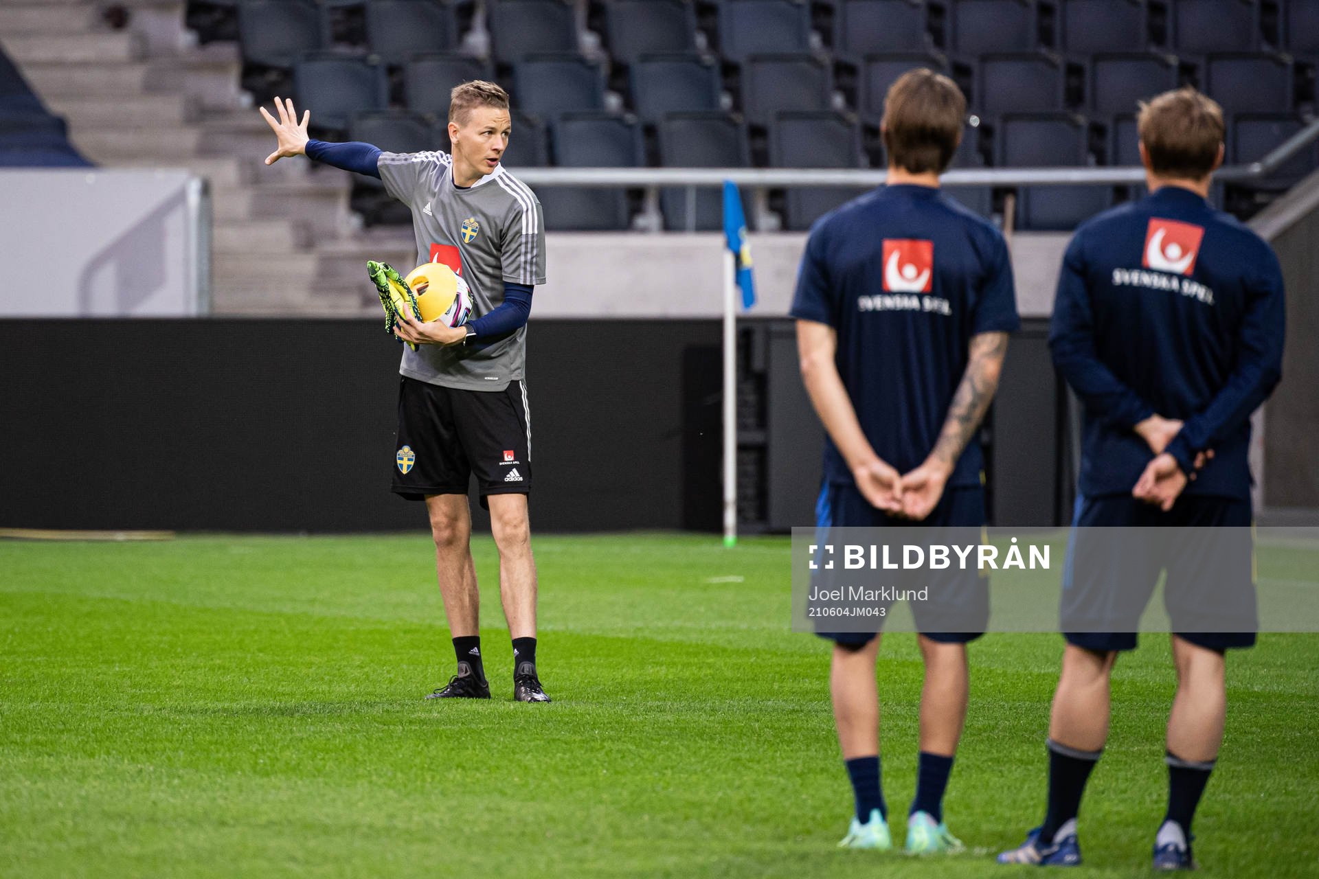 Goalkeeper coach Maths Elfvendal of the Swedish national