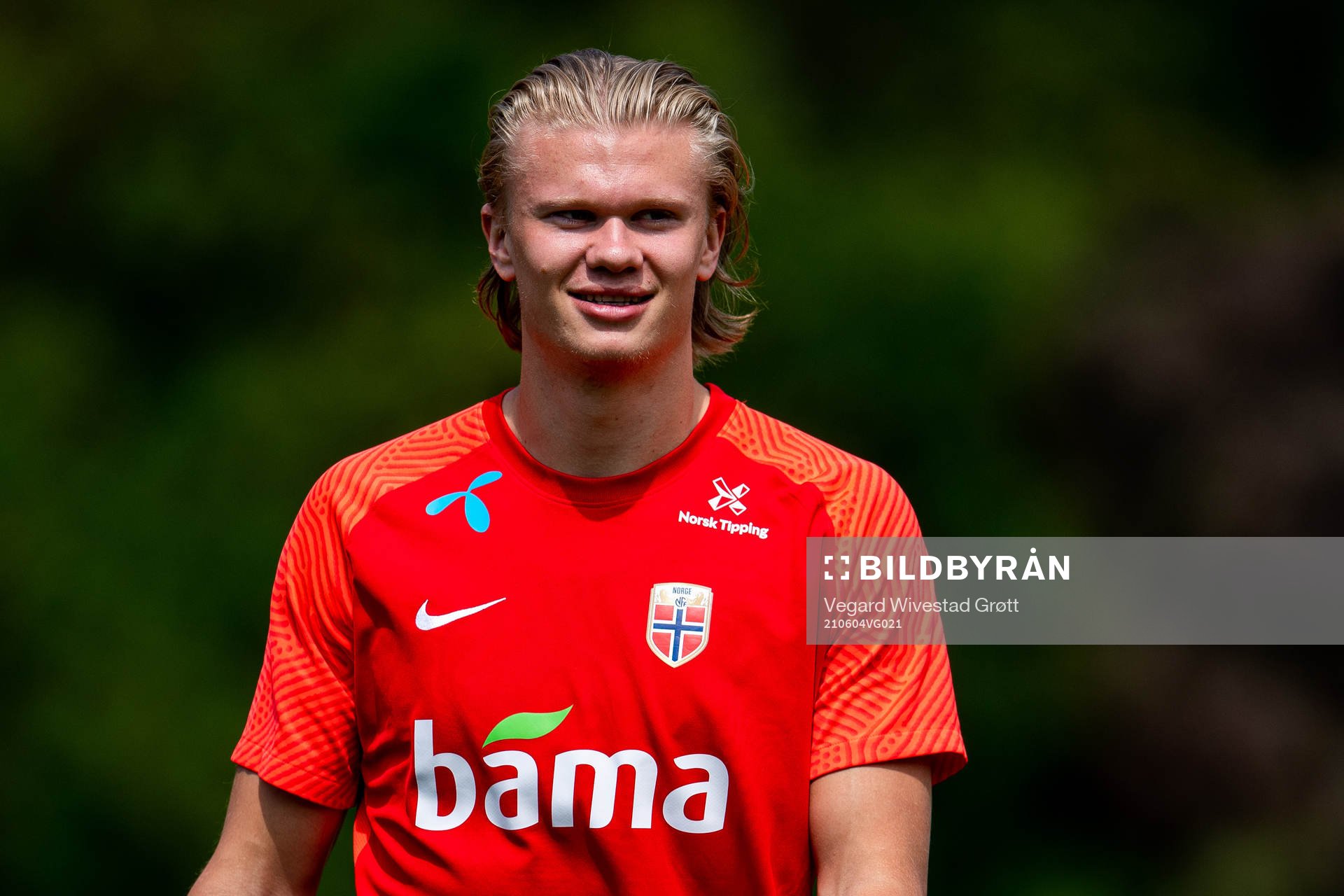 Erling Braut Haaland of the Norwegian national football team