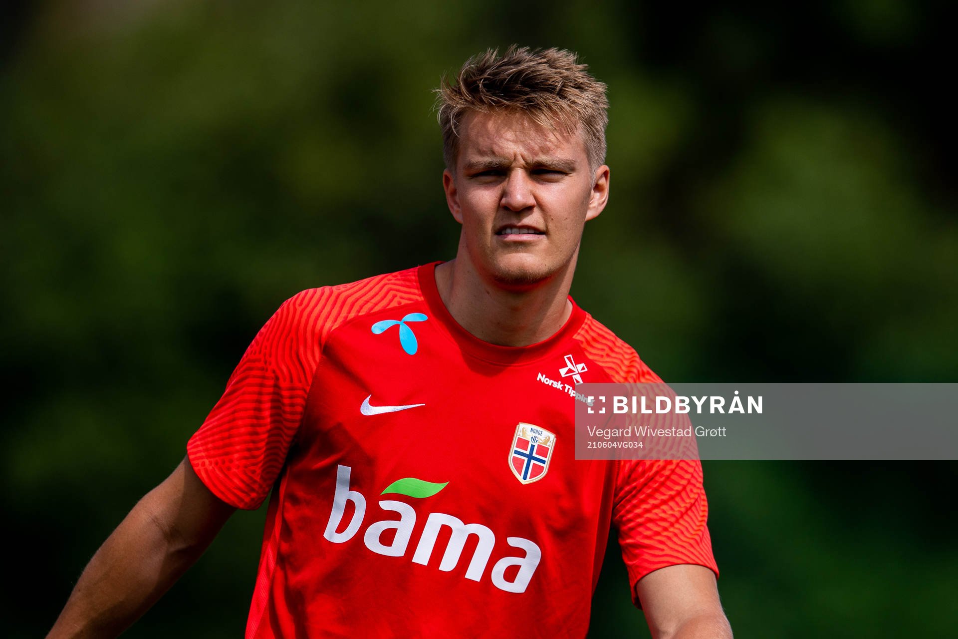 Martin Ødegaard of the Norwegian national football team