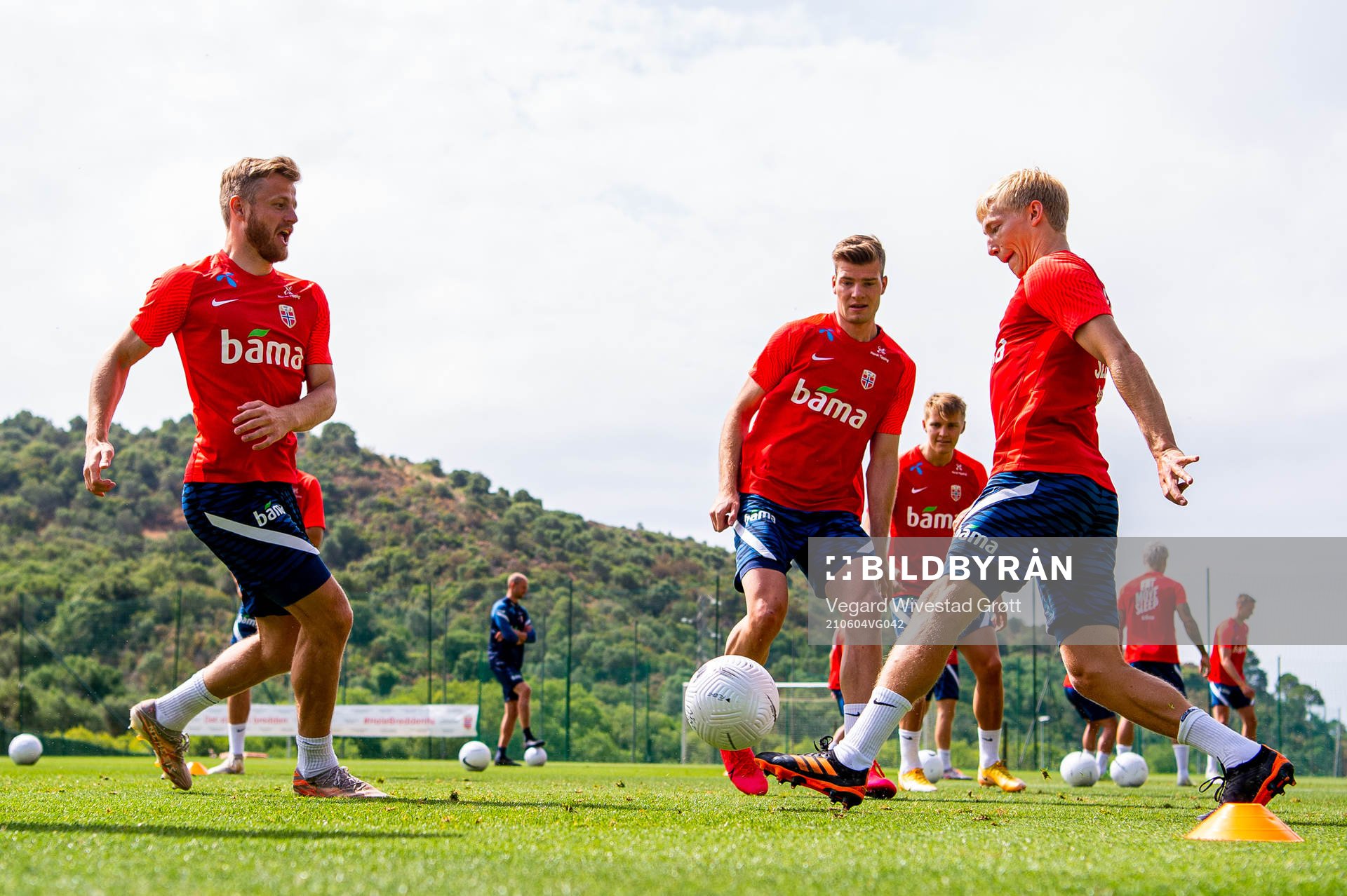 Fredrik Midtsjø, Alexander Sørloth and Birger Meling of