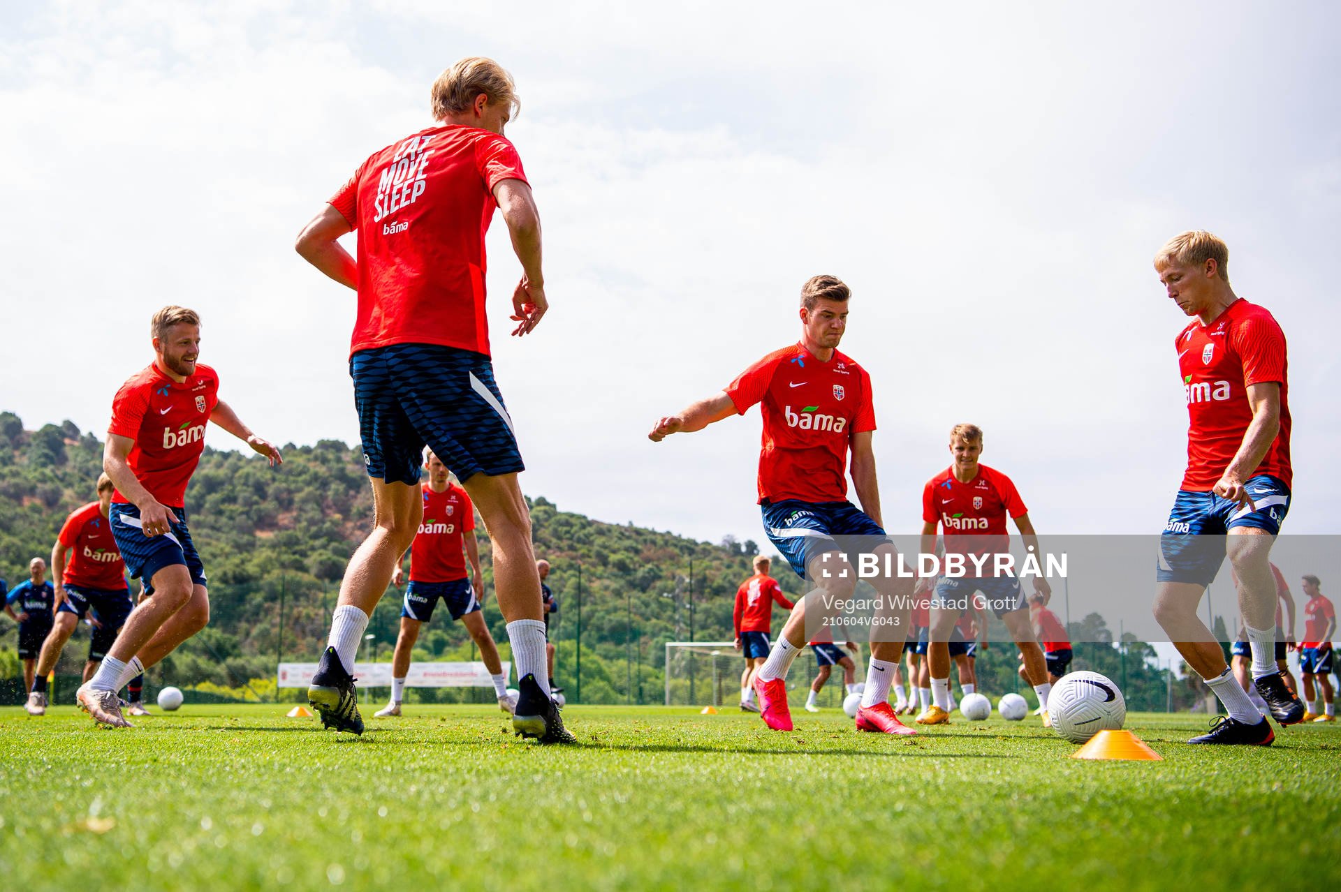 Fredrik Midtsjø, Alexander Sørloth and Birger Meling of