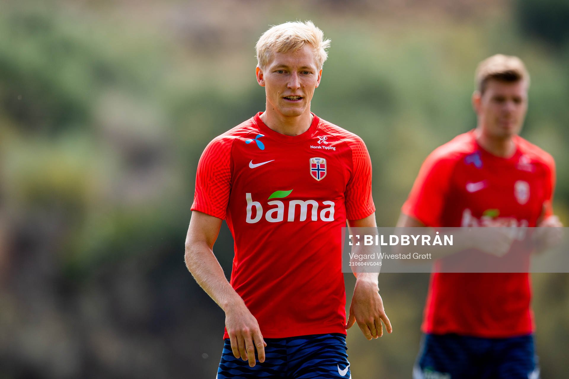 Birger Meling of the Norwegian national football team