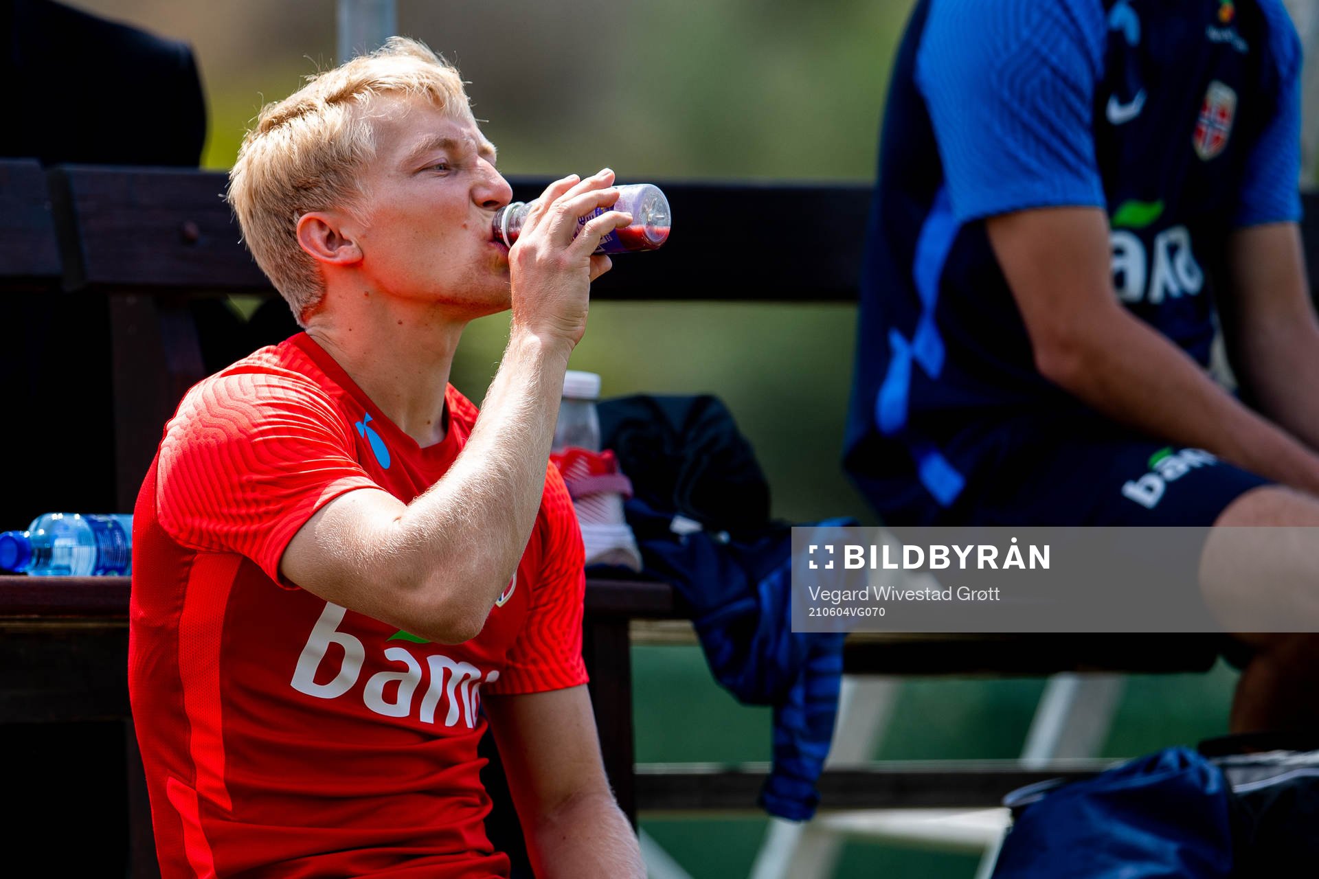Birger Meling of the Norwegian national football team