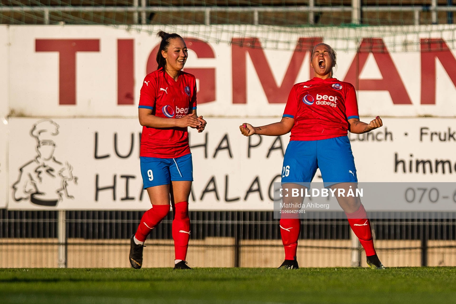 Helsingborgs Stephanie Petersson jublar