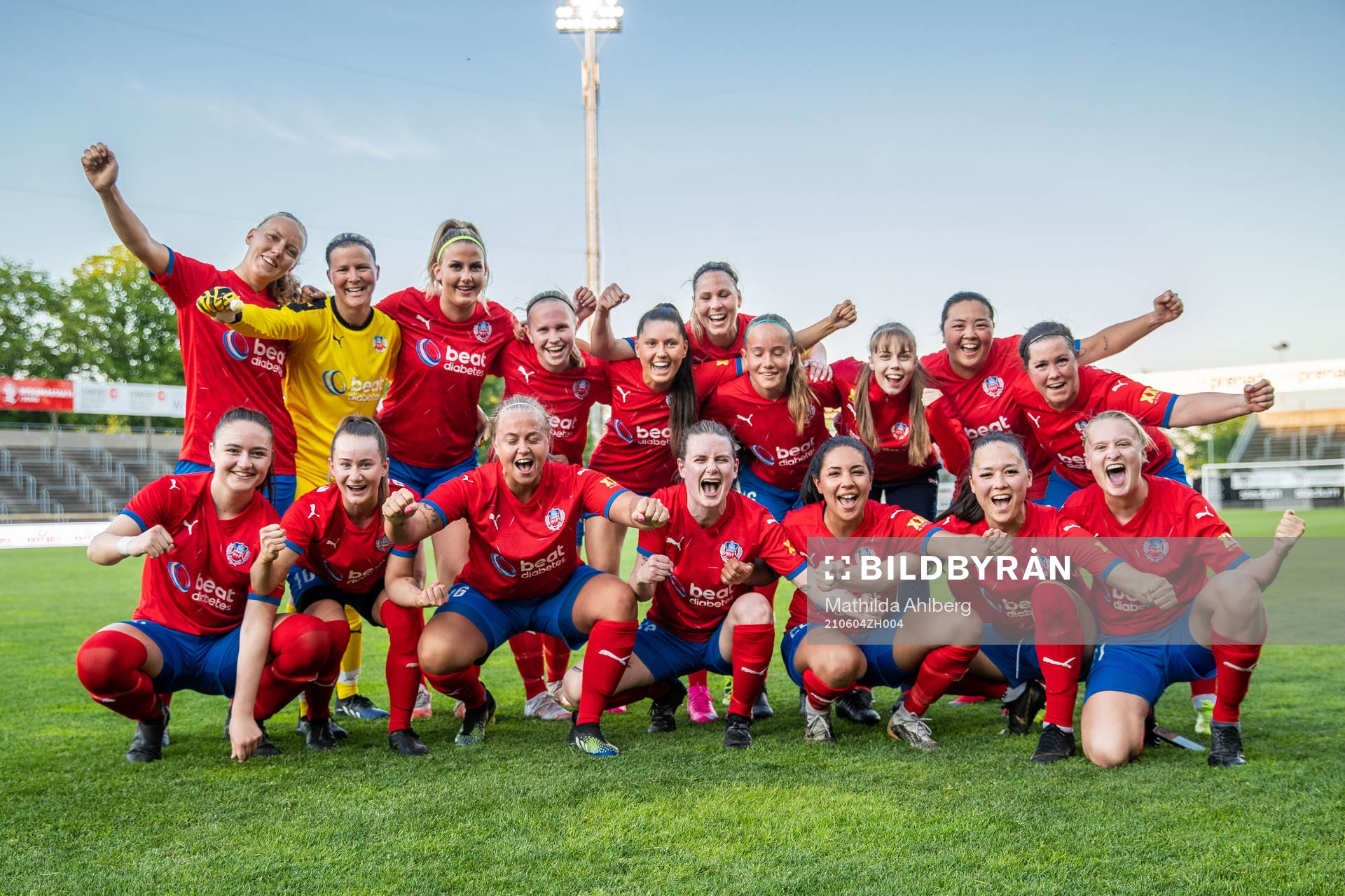 Helsingborgs spelare jublar