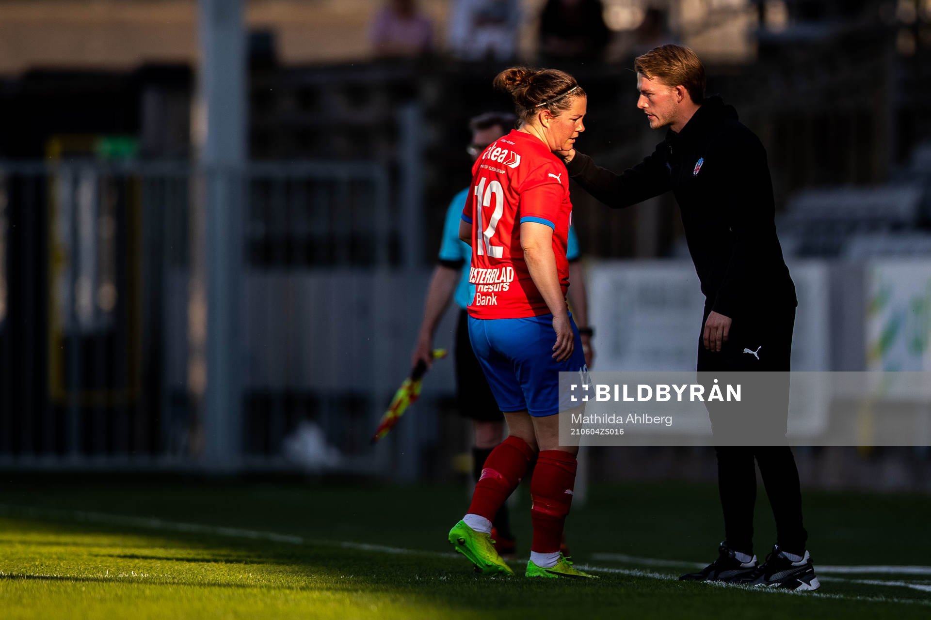 Helsingborgs Mia Westerblad och tränare Kristoffer