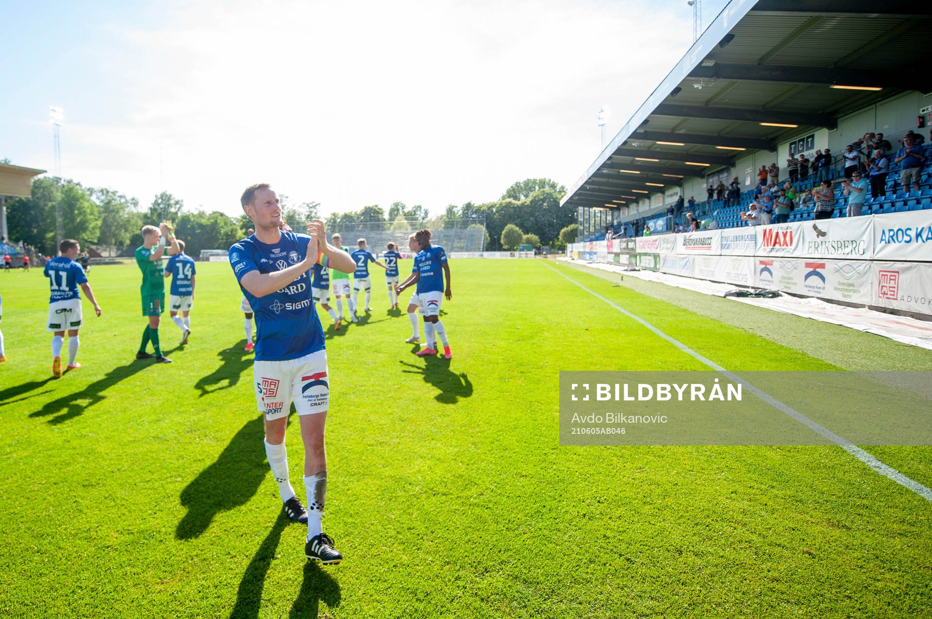 Trelleborgs Anton Tideman jublar