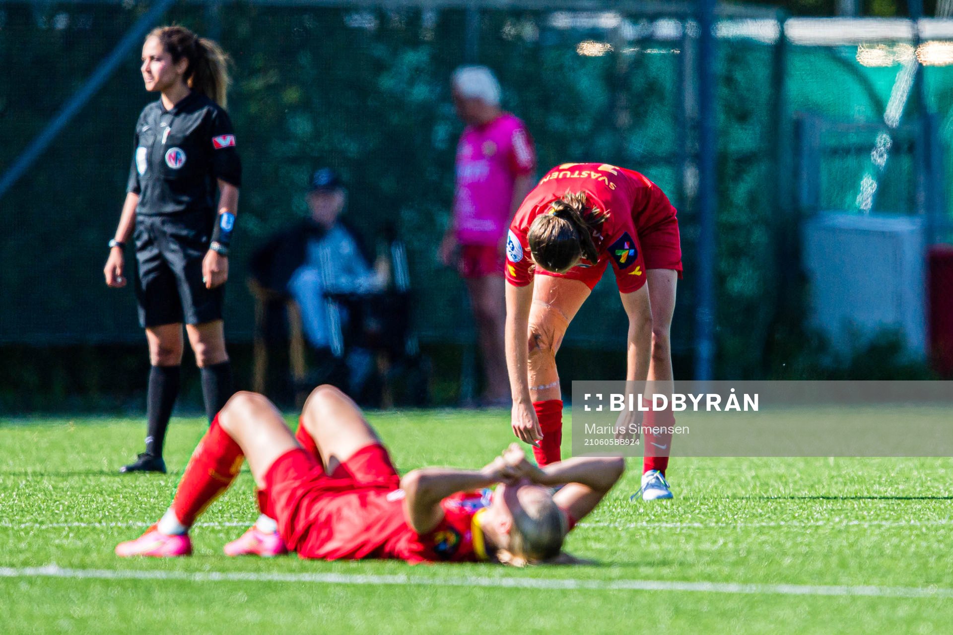 Ragne Hagen Svastuen of Røa looks dejected