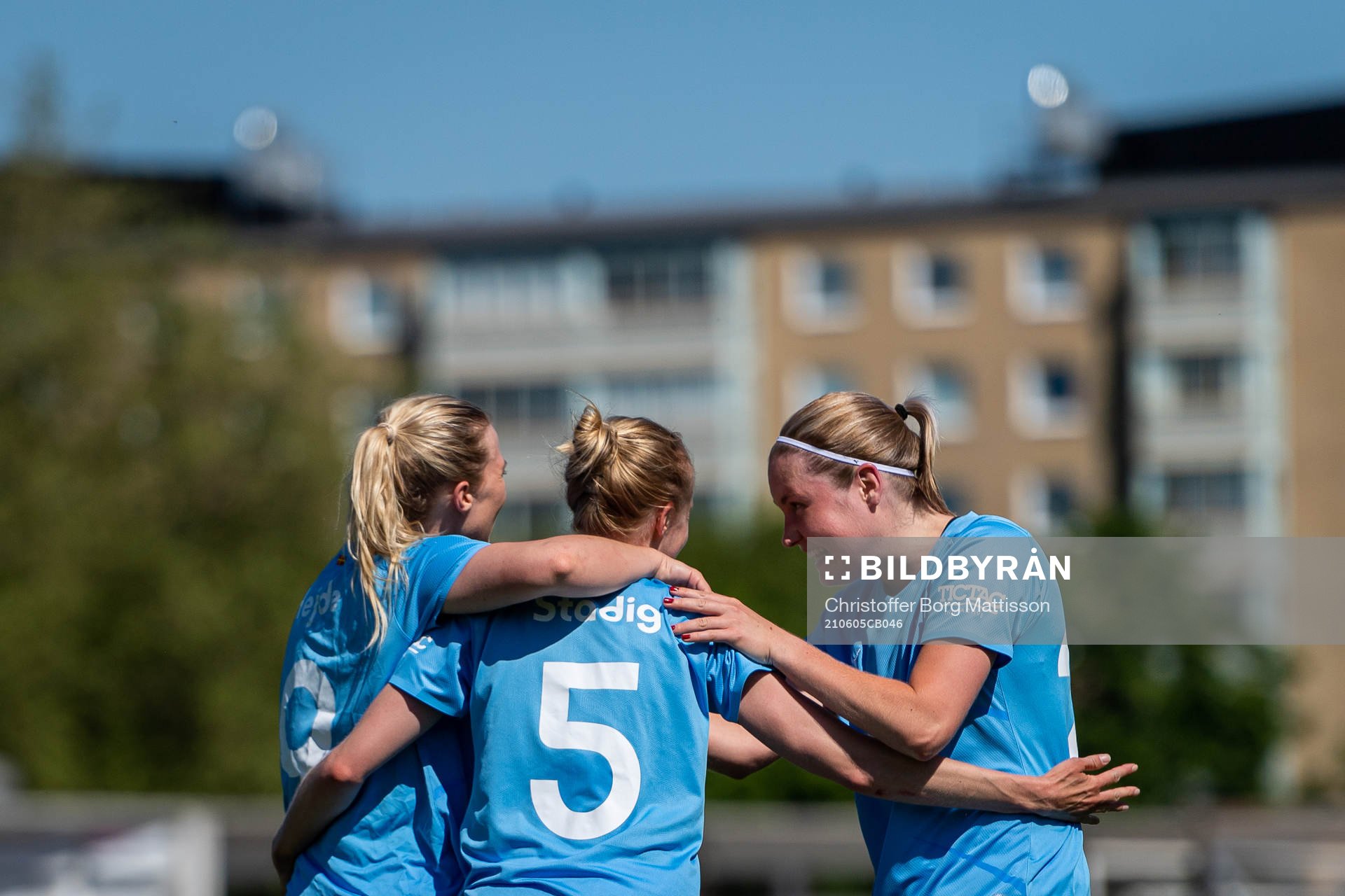 Malmö FFs Madeleine Hejde, Stina Stadig och Rebecka Holm