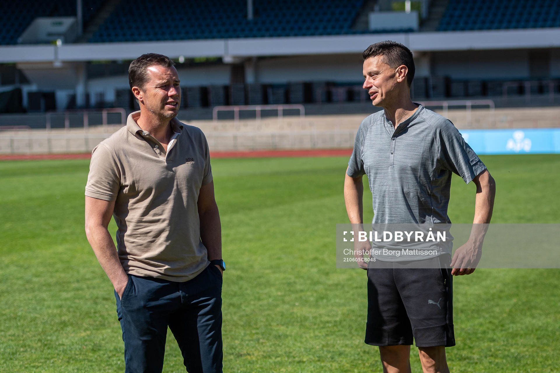 Malmö FFs Sportchef Daniel Andersson och tränare Fredrik