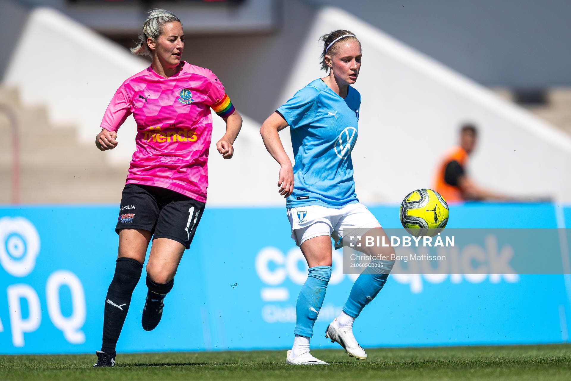 Lunds Ellinor Samuelsson och Melina Skarström