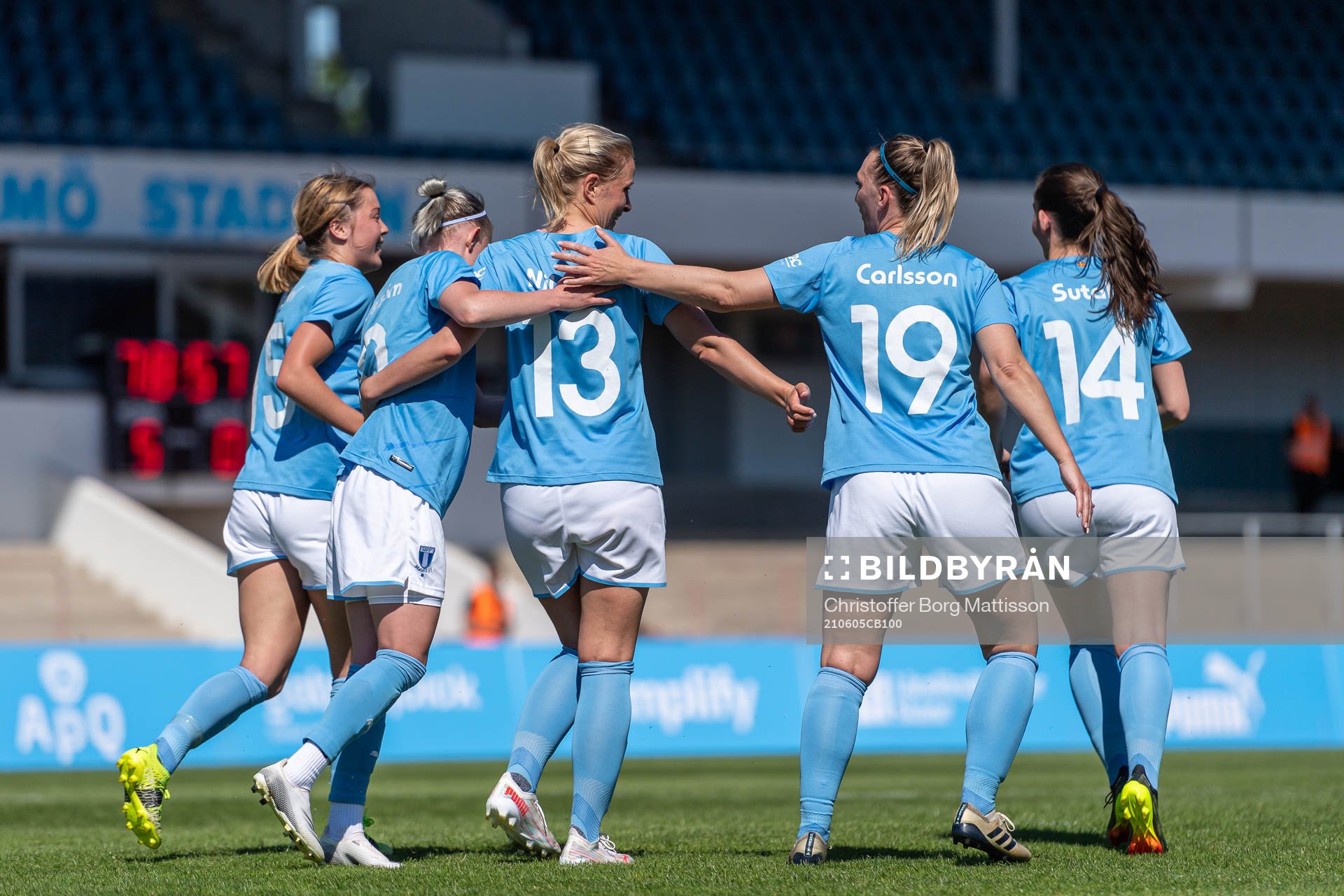 Malmö FFs spelare jublar