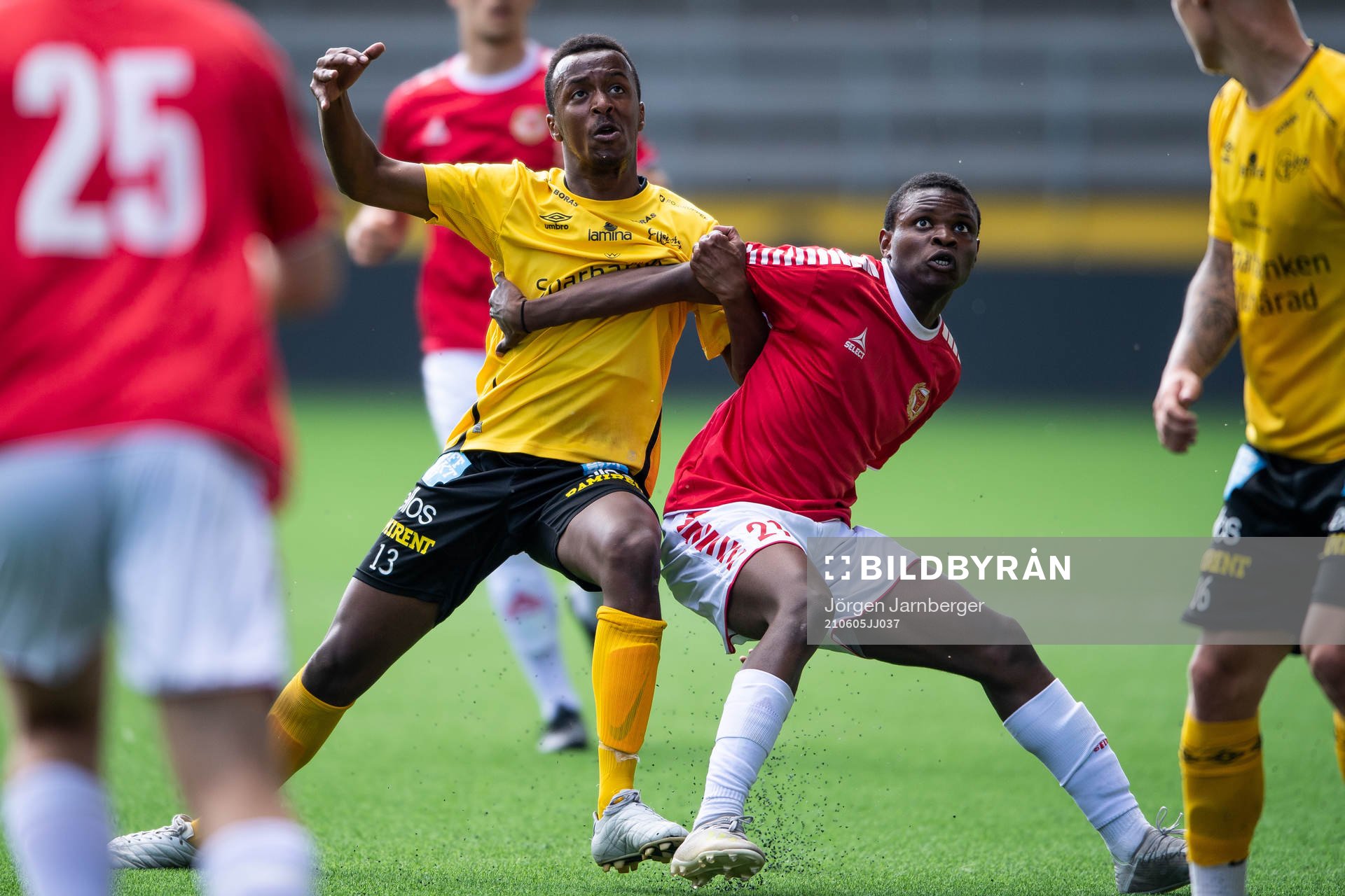Elfsborgs Awil Hassan och Kalmars Mohamed Mohamud Issack