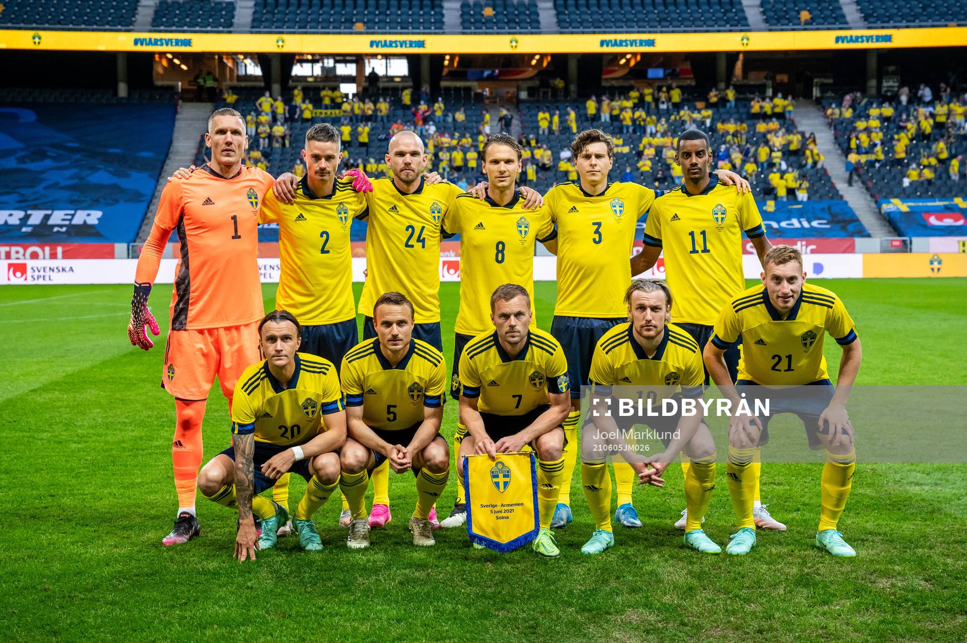 Goalkeeper Robin Olsen, Mikael Lustig, Marcus Danielson,